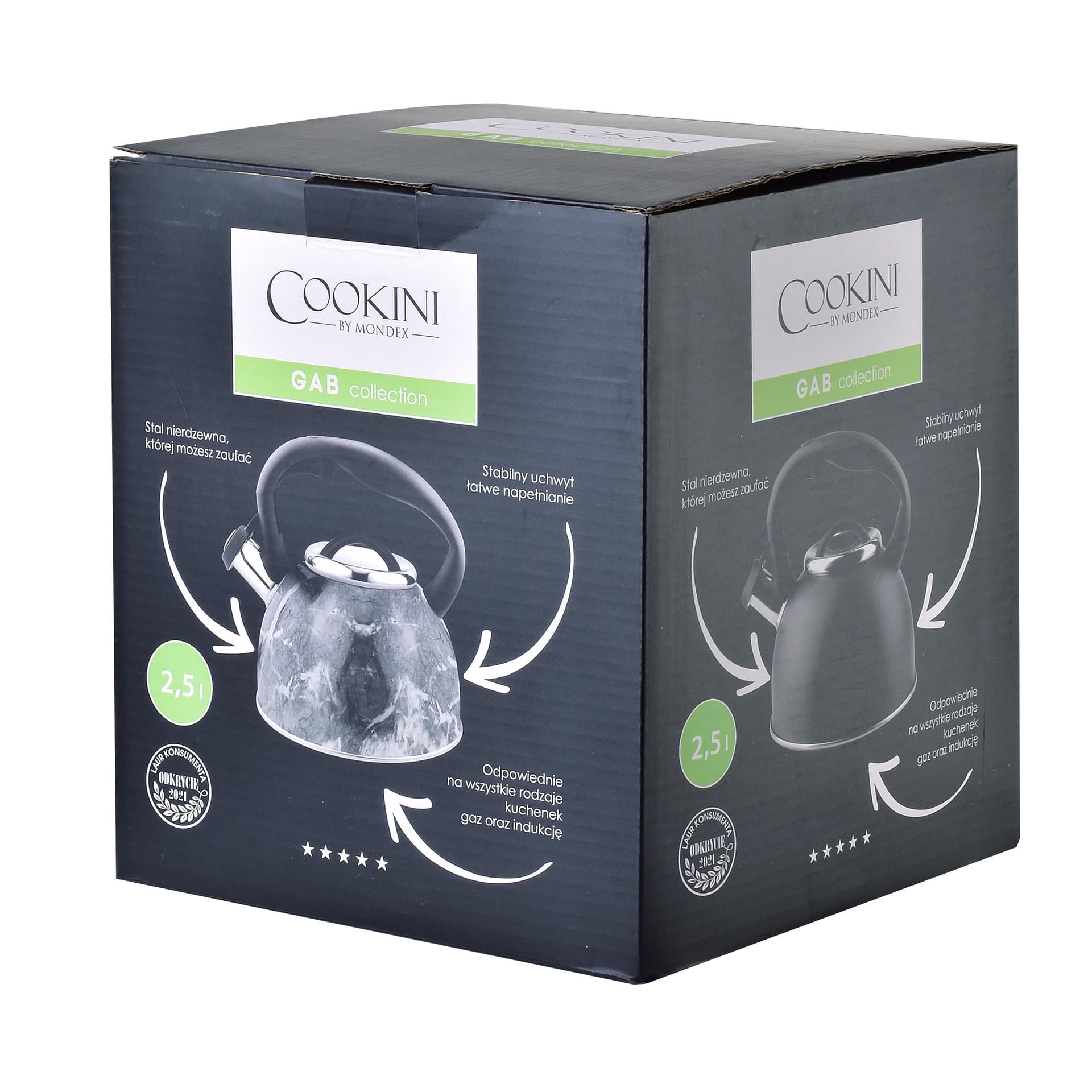

GAB BLACK Czajnik 2,5L COOKINI 19.5x25xh21cm