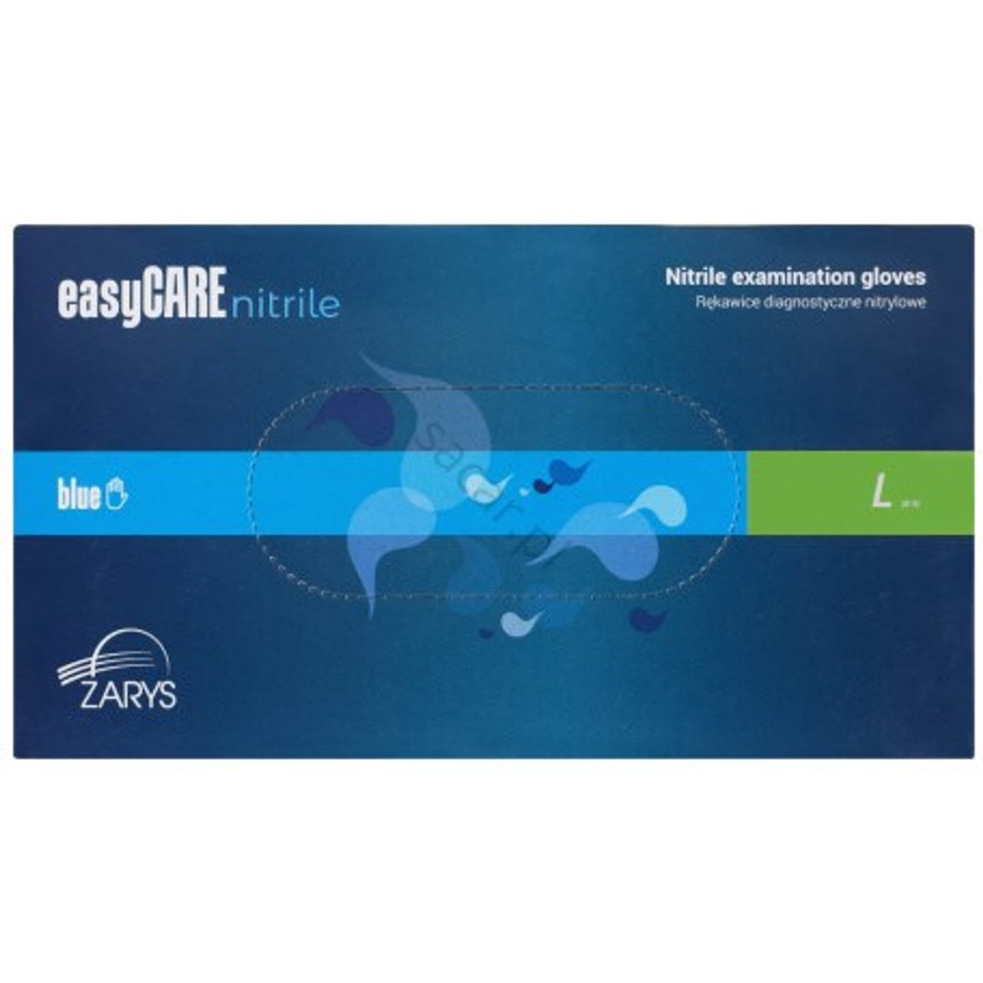 

Rękawiczki NITRYLOWE "L" niebieskie bezpudrowe (100szt.) easyCARE, 100szt.) easycar