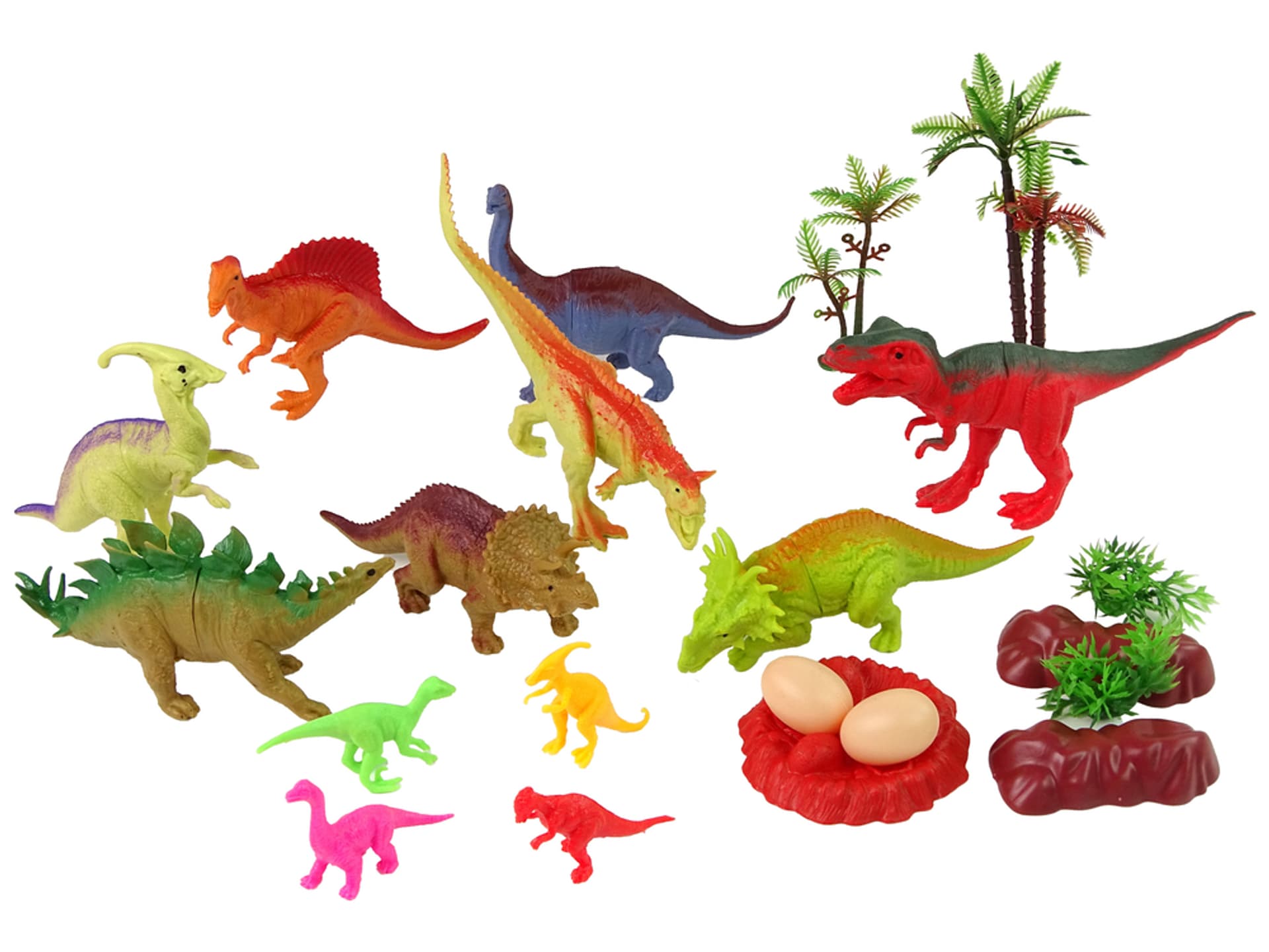 

Zestaw Figurek Dinozaurów z Akcesoriami 21 Sztuk