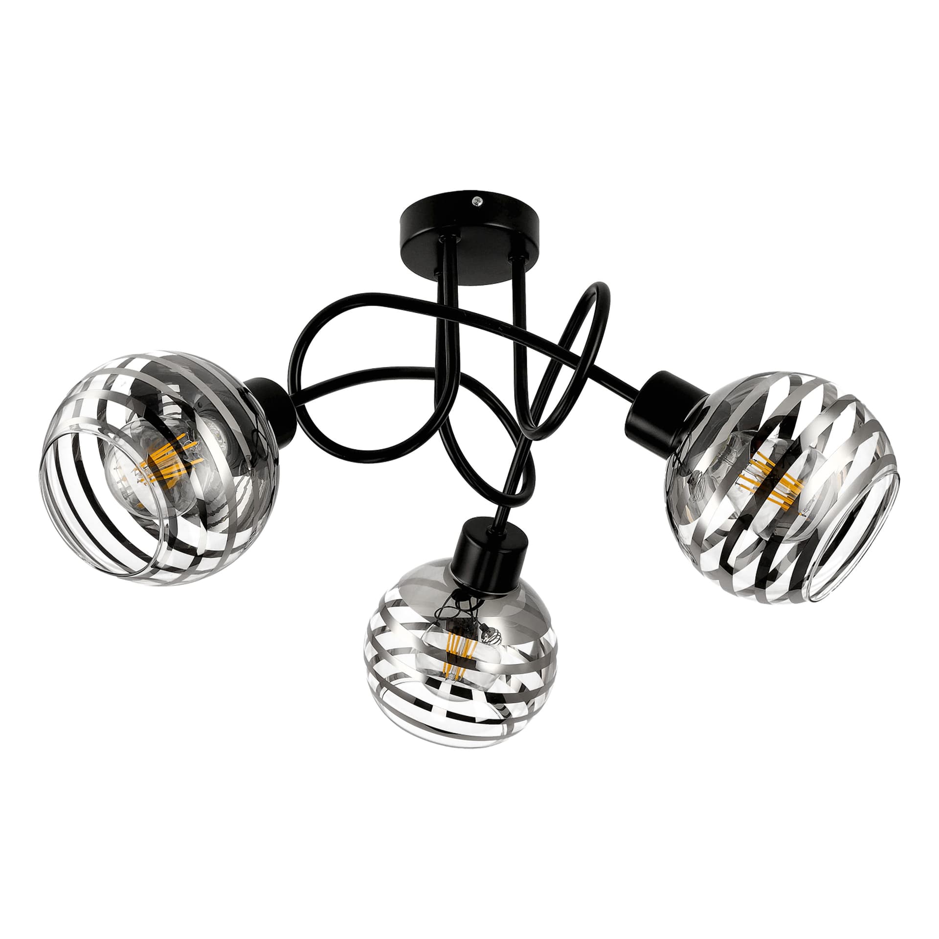 

MILANO 3P E27, lampa wisząca, max. 3x60W, czarna