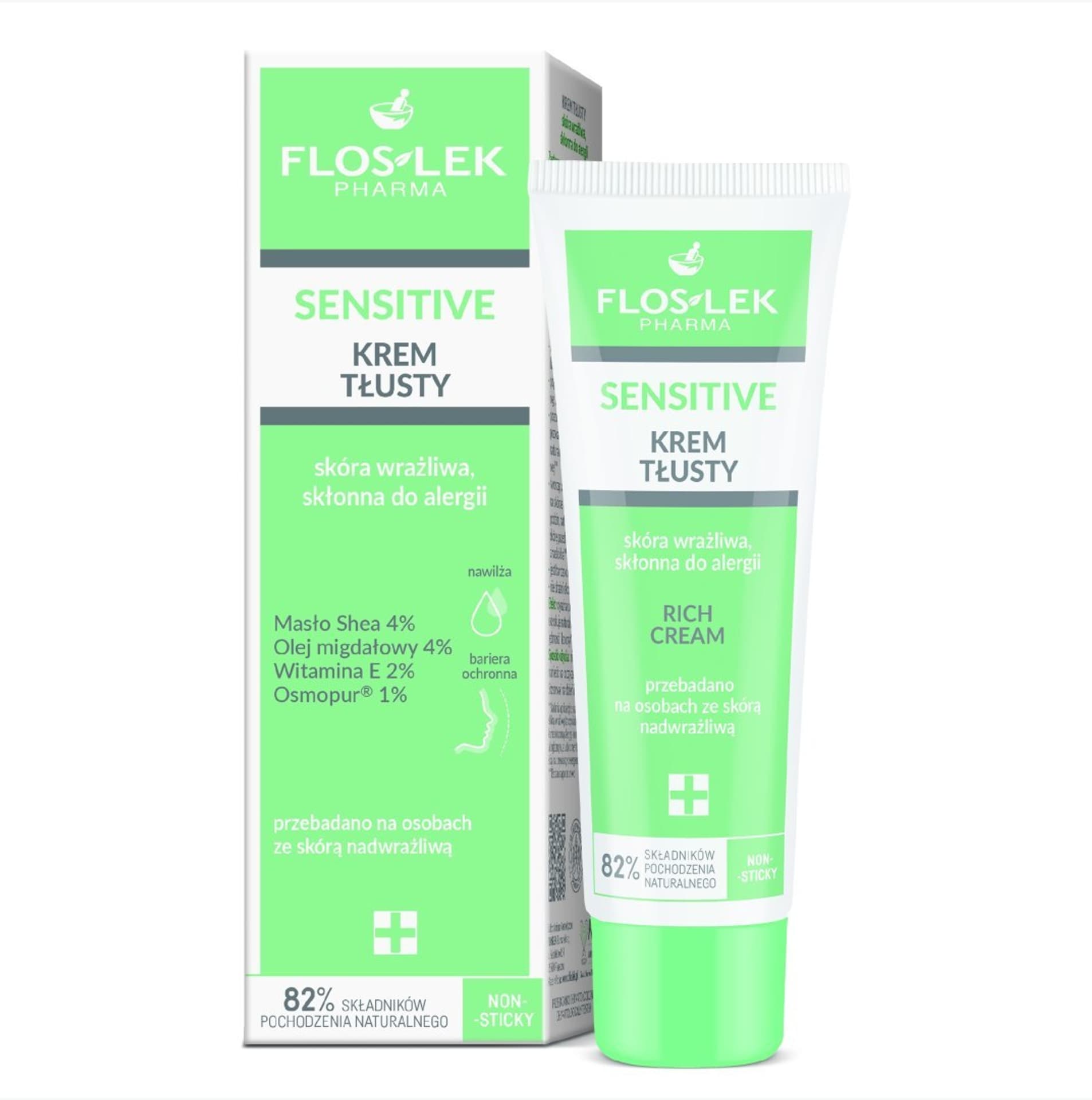 

Floslek Sensitive Krem tłusty do skóry wrażliwej 50ml