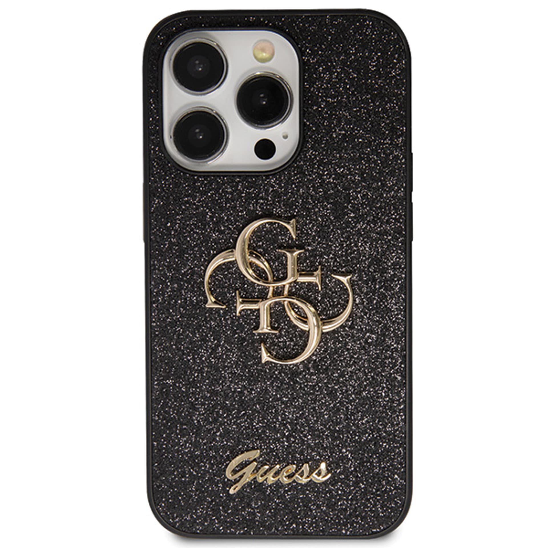 

Guess GUHCP13XHG4SGK iPhone 13 Pro Max 6.7" czarny/black hardcase Glitter Script Big 4G