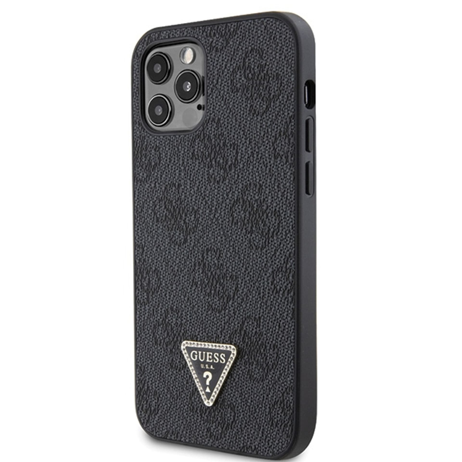 

Guess GUHCP12MP4TDSCPK iPhone 12 / 12 Pro 6.1" czarny/black hardcase Crossbody 4G Metal Logo