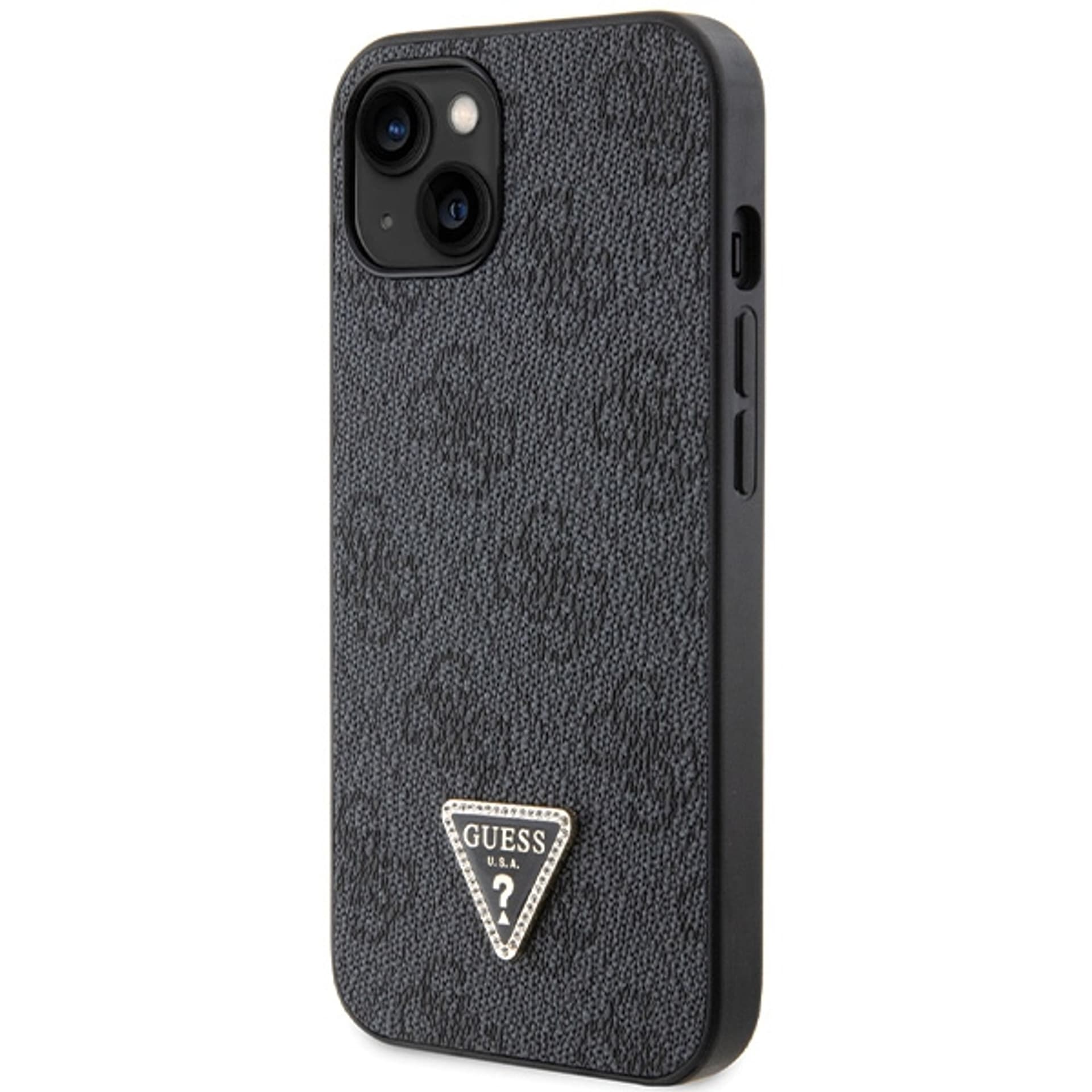 

Guess GUHCP13MP4TDSCPK iPhone 13 6.1" czarny/black hardcase Crossbody 4G Metal Logo