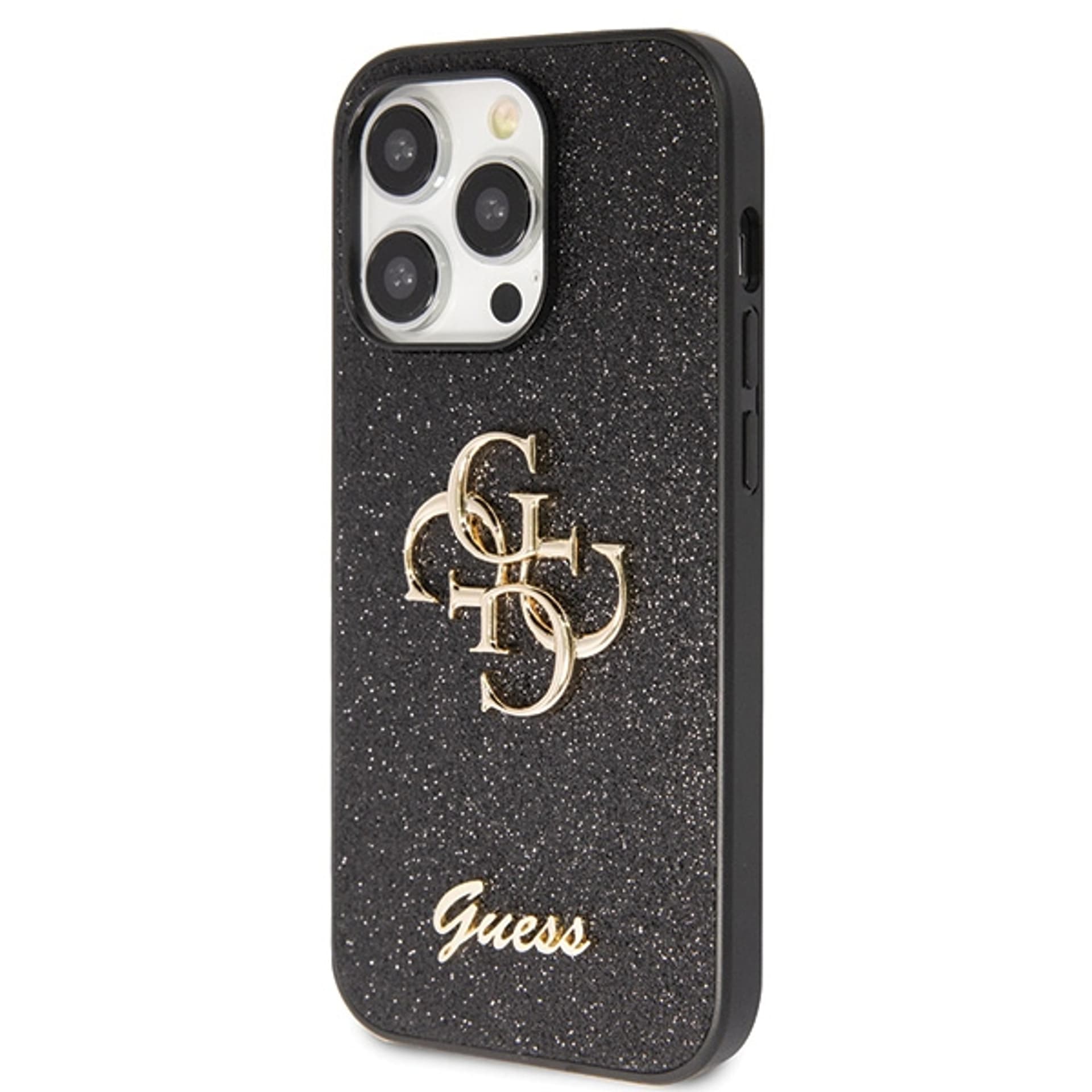 

Guess GUHCP14LHG4SGK iPhone 14 Pro 6.1" czarny/black hardcase Glitter Script Big 4G