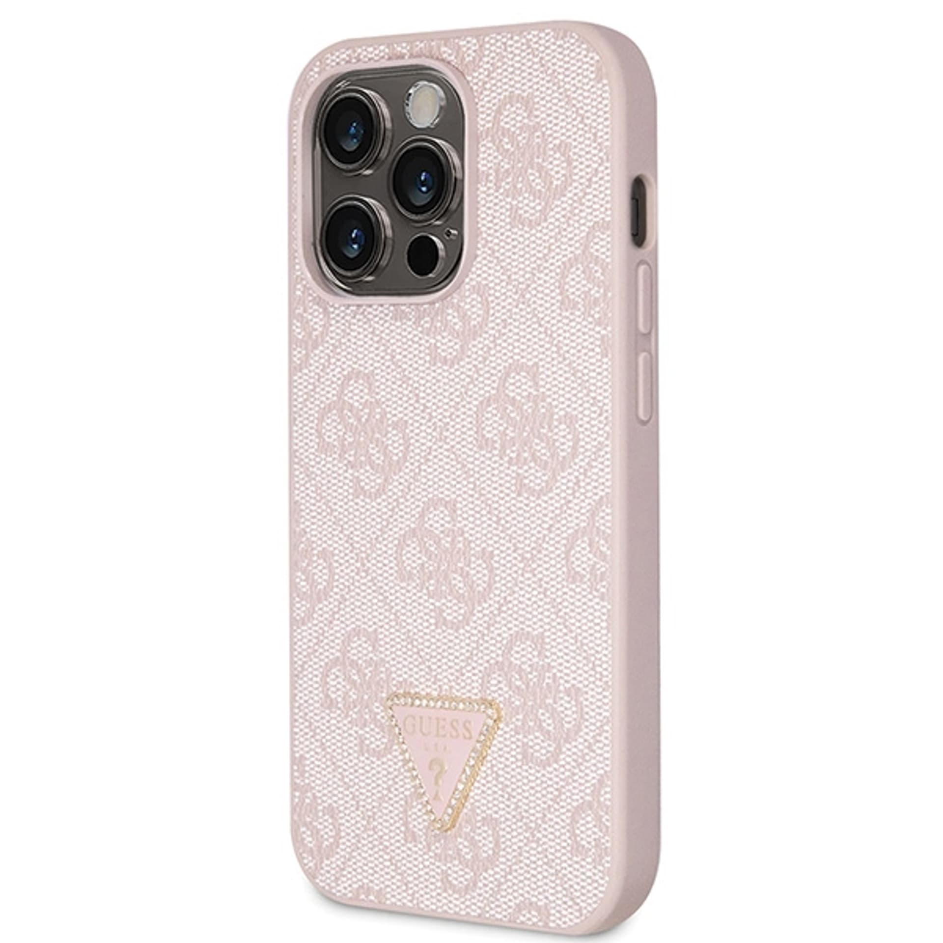 

Guess GUHCP15LP4TDSCPP iPhone 15 Pro 6.1" różowy/pink hardcase Crossbody 4G Metal Logo