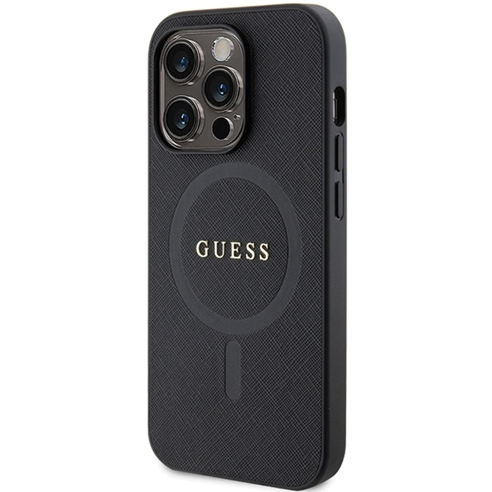 

Guess GUHMP14XPSAHMCK iPhone 14 Pro Max 6.7" czarny/black hardcase Saffiano MagSafe