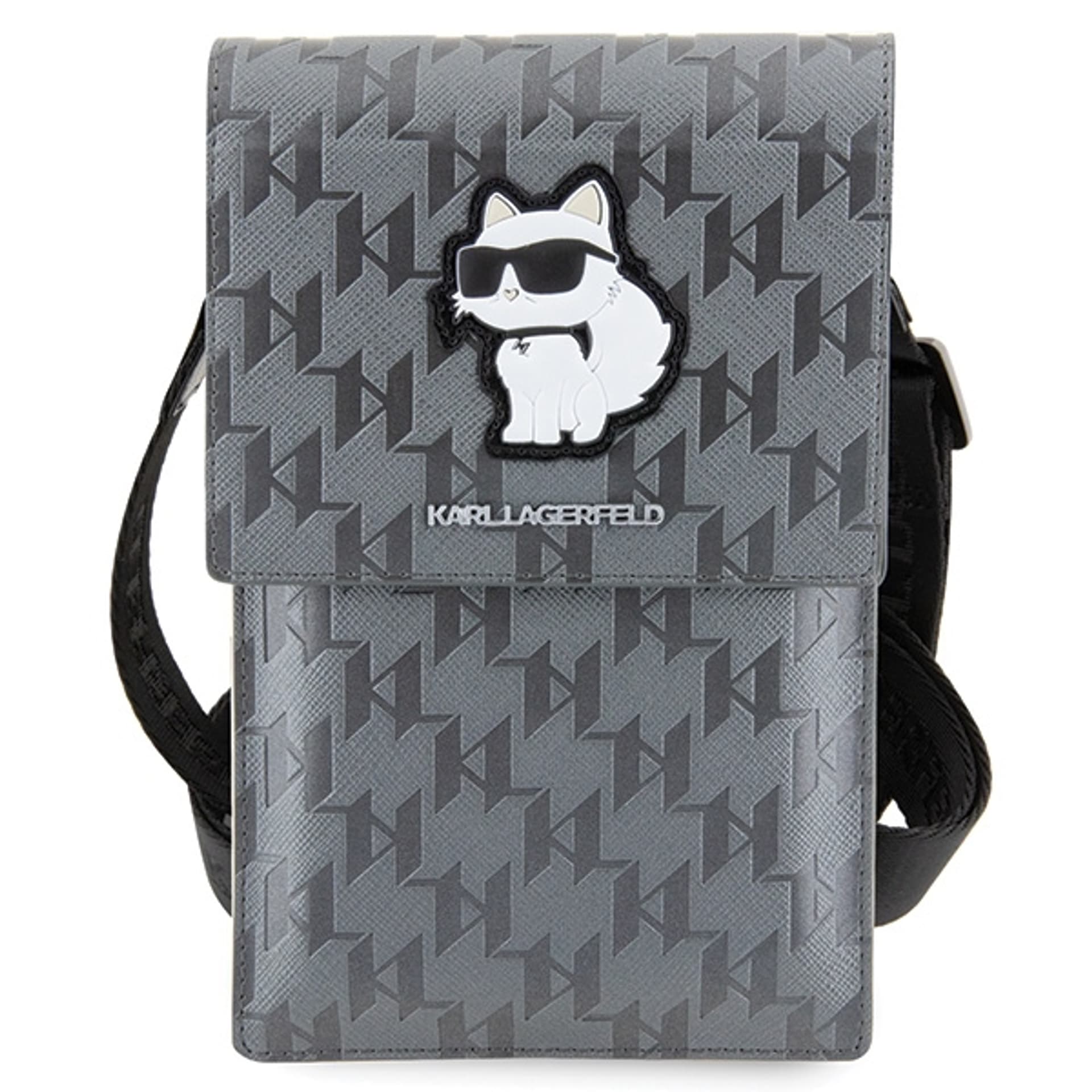 

Karl Lagerfeld Torebka KLWBSAKHPCG srebrny/silver Saffiano Monogram Choupette