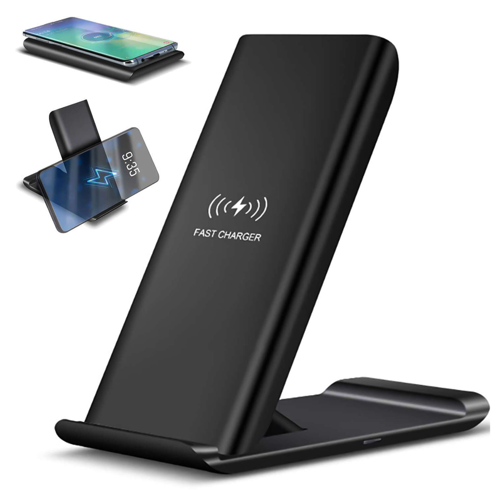 

Ładowarka indukcyjna QI 20W do iPhone podstawka składana A16 stojak bezprzewodowa do telefonu smartfona szybka Czarna