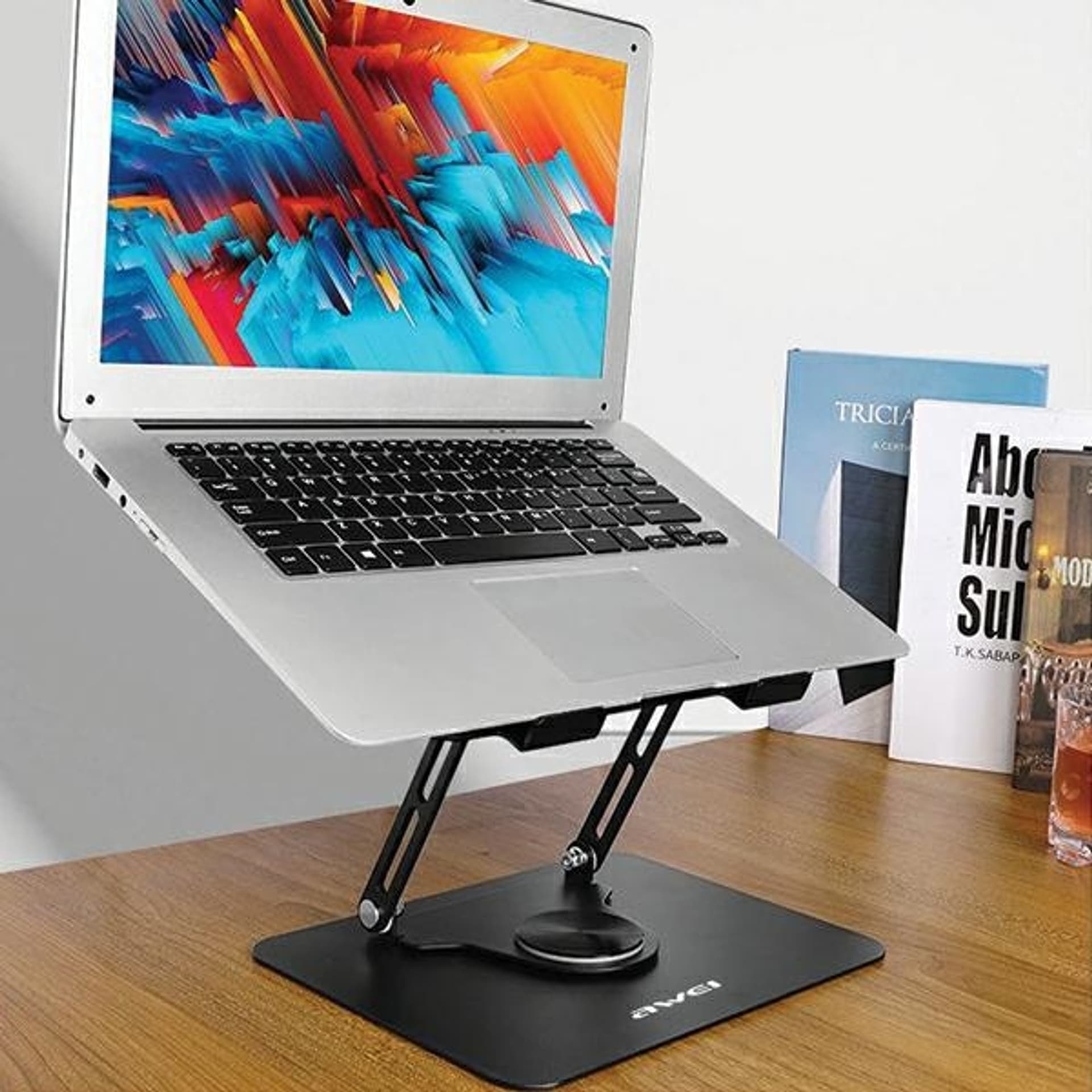 

AWEI uchwyt biurkowy X46 rotacyjny na laptopa do 16" czarny/black