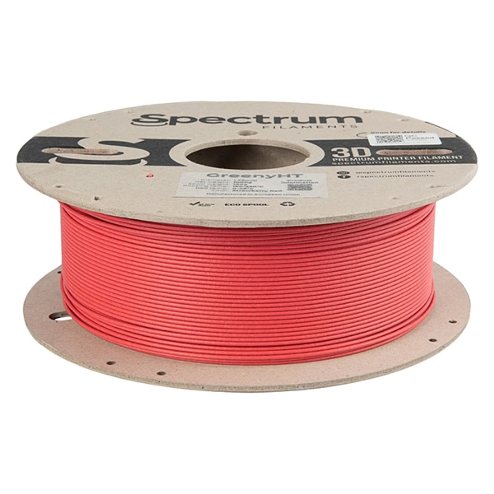 

Spectrum 3D filament, GreenyHT, 1,75mm, 1000g, 80702, strawberry red