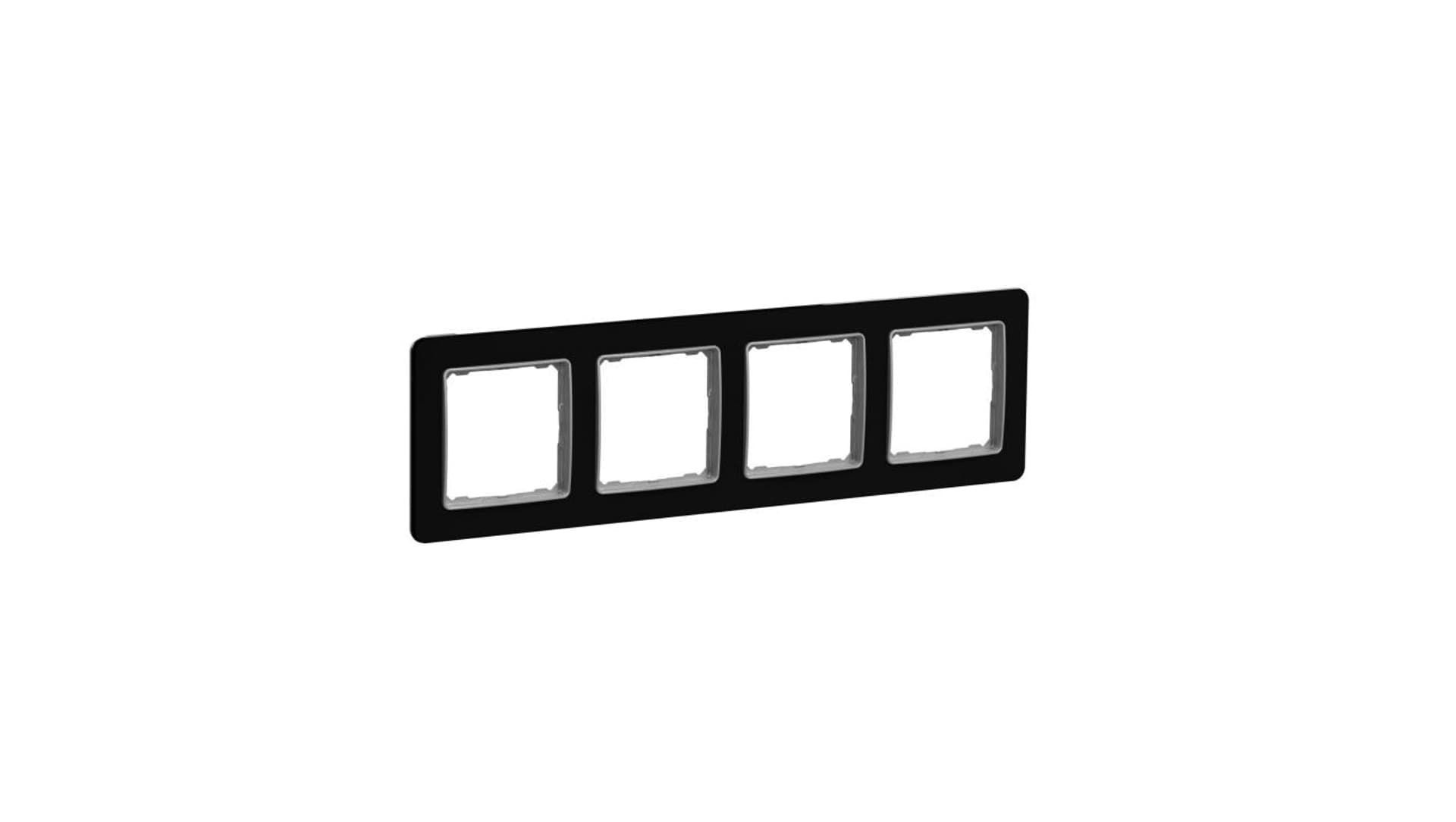 

Schneider Electric, Sedna Elements, Ramka 4-krotna, szkło czarne, efekt szkła, SDD361804