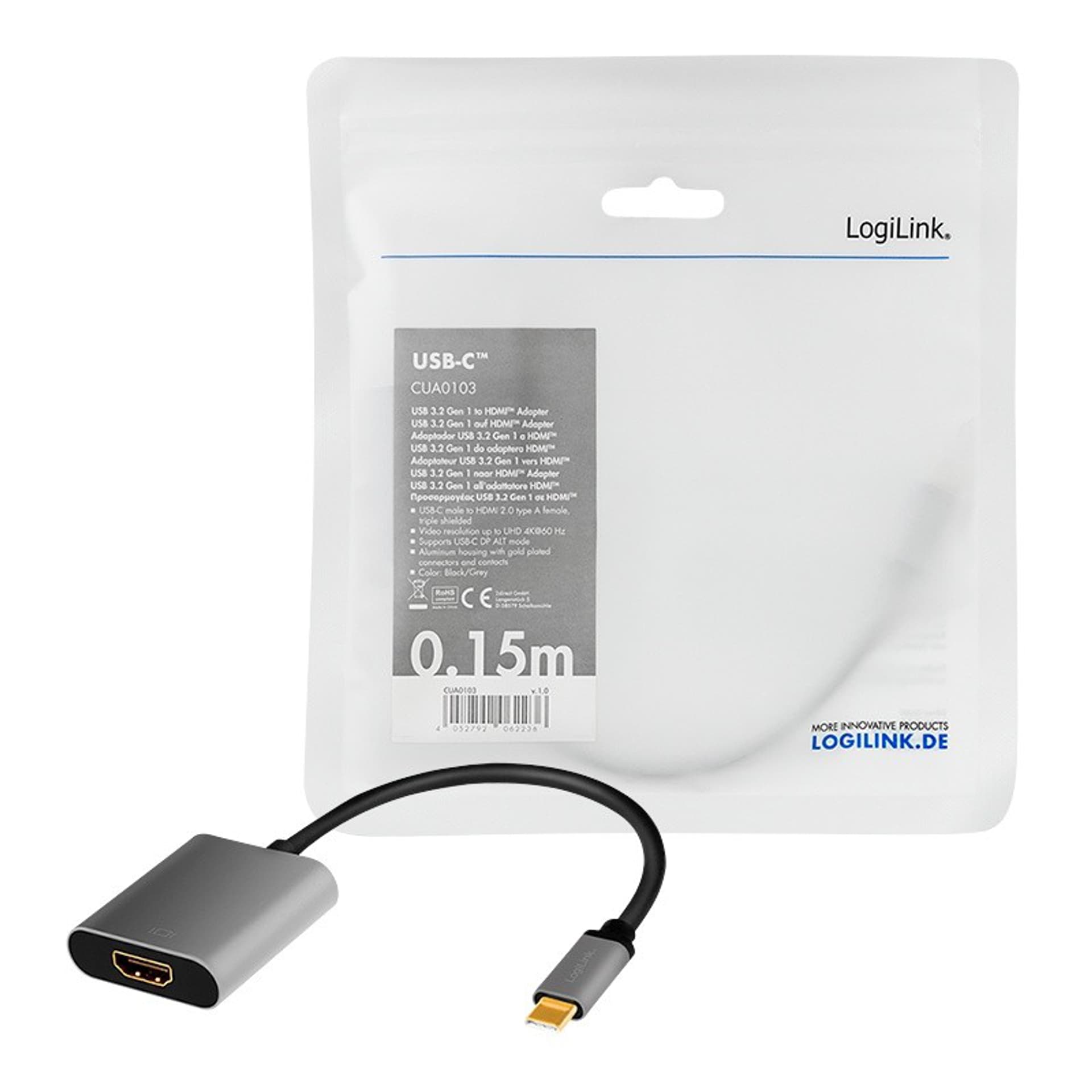 

Adapter LOGILINK CUA0103 USB-C - HDMI