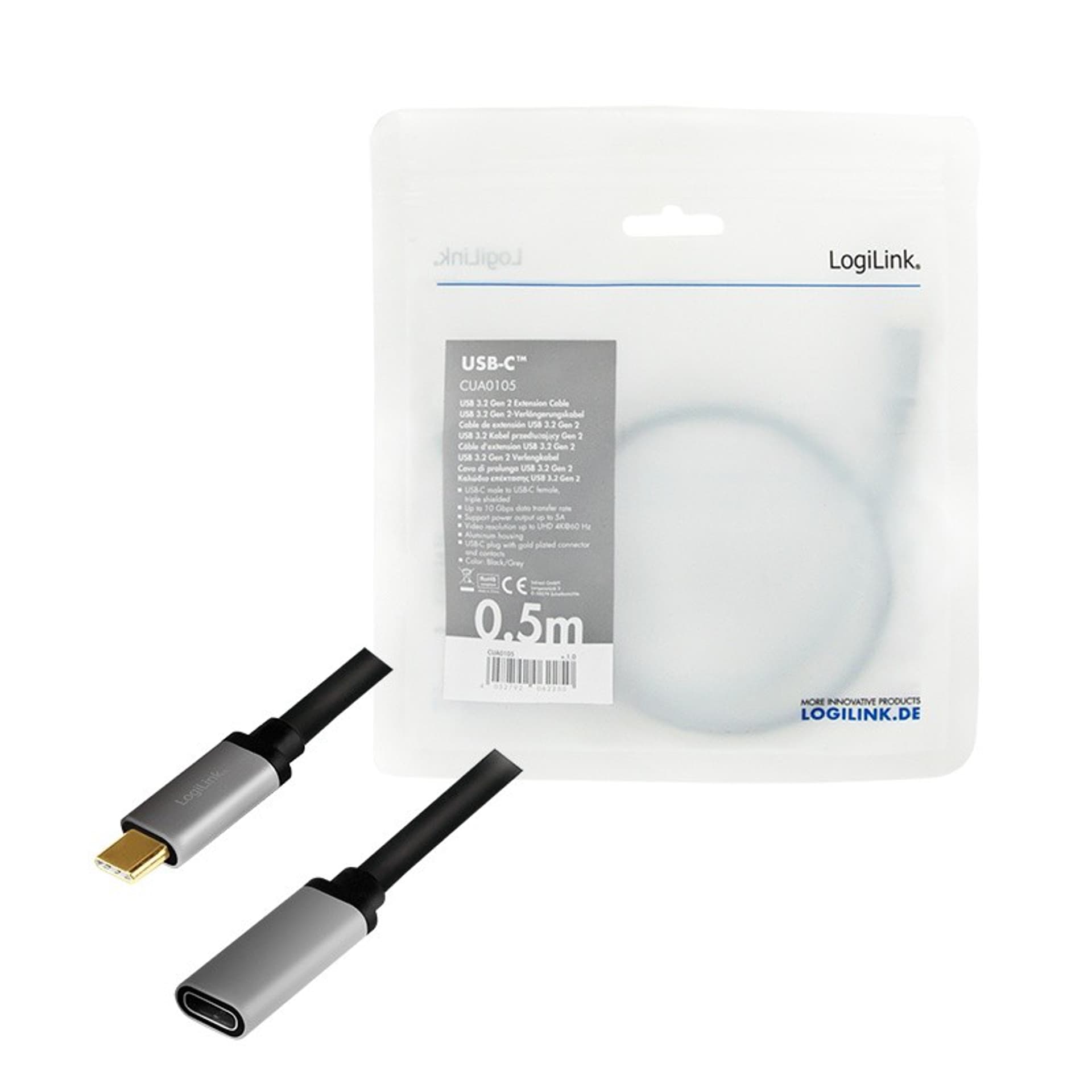 

Kabel USB LOGILINK USB typ C (gniazdo) 0.5