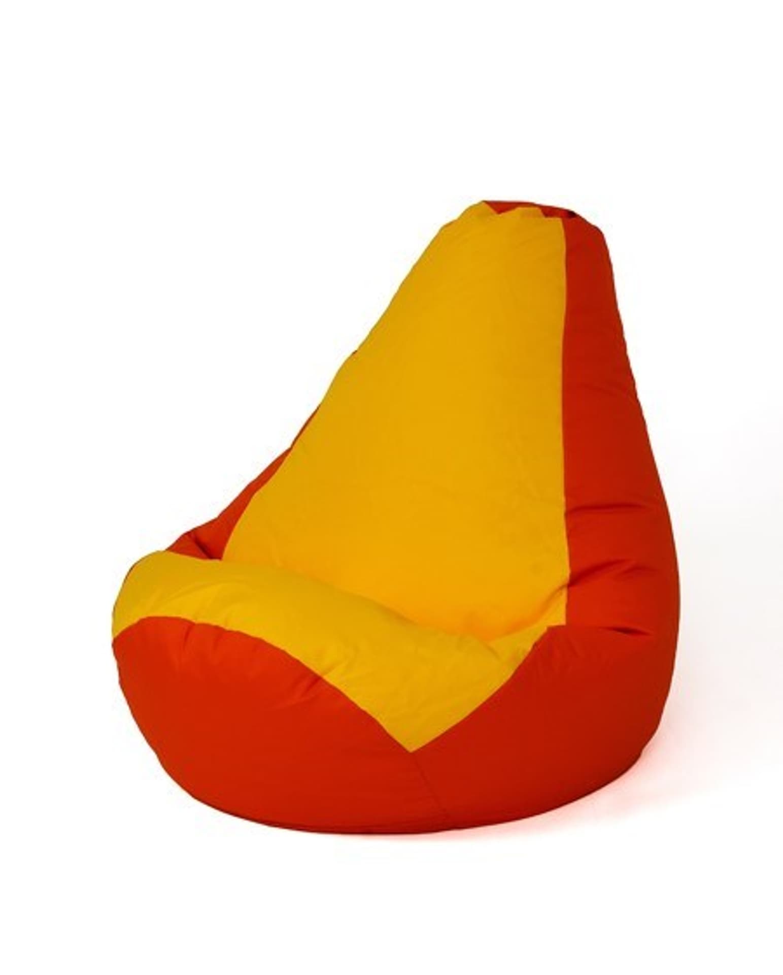 

Pufa worek sako GRUSZA czerwony-żółty XL 130x90
