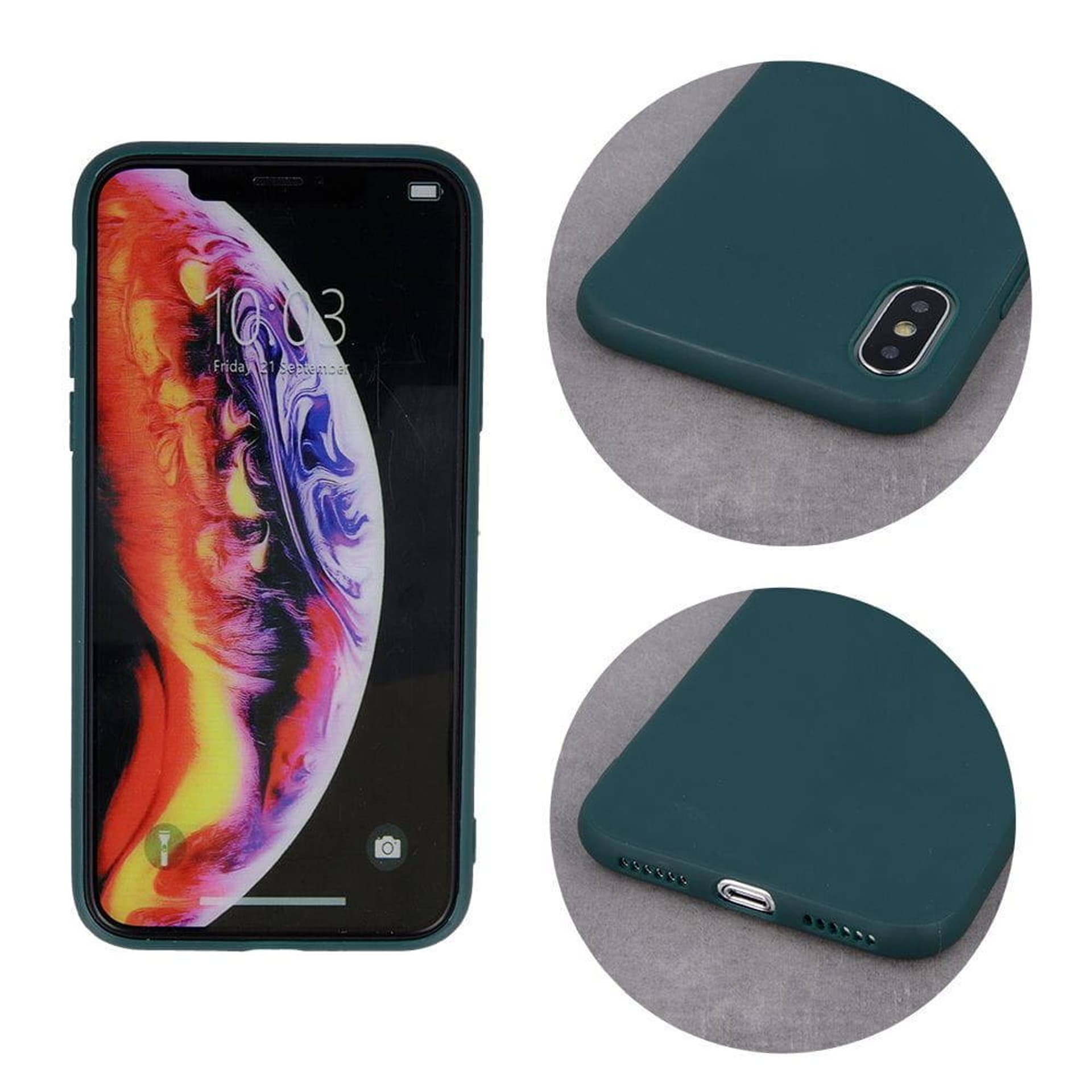 

Etui OPPO RENO 8T Back Żel Matt zielone