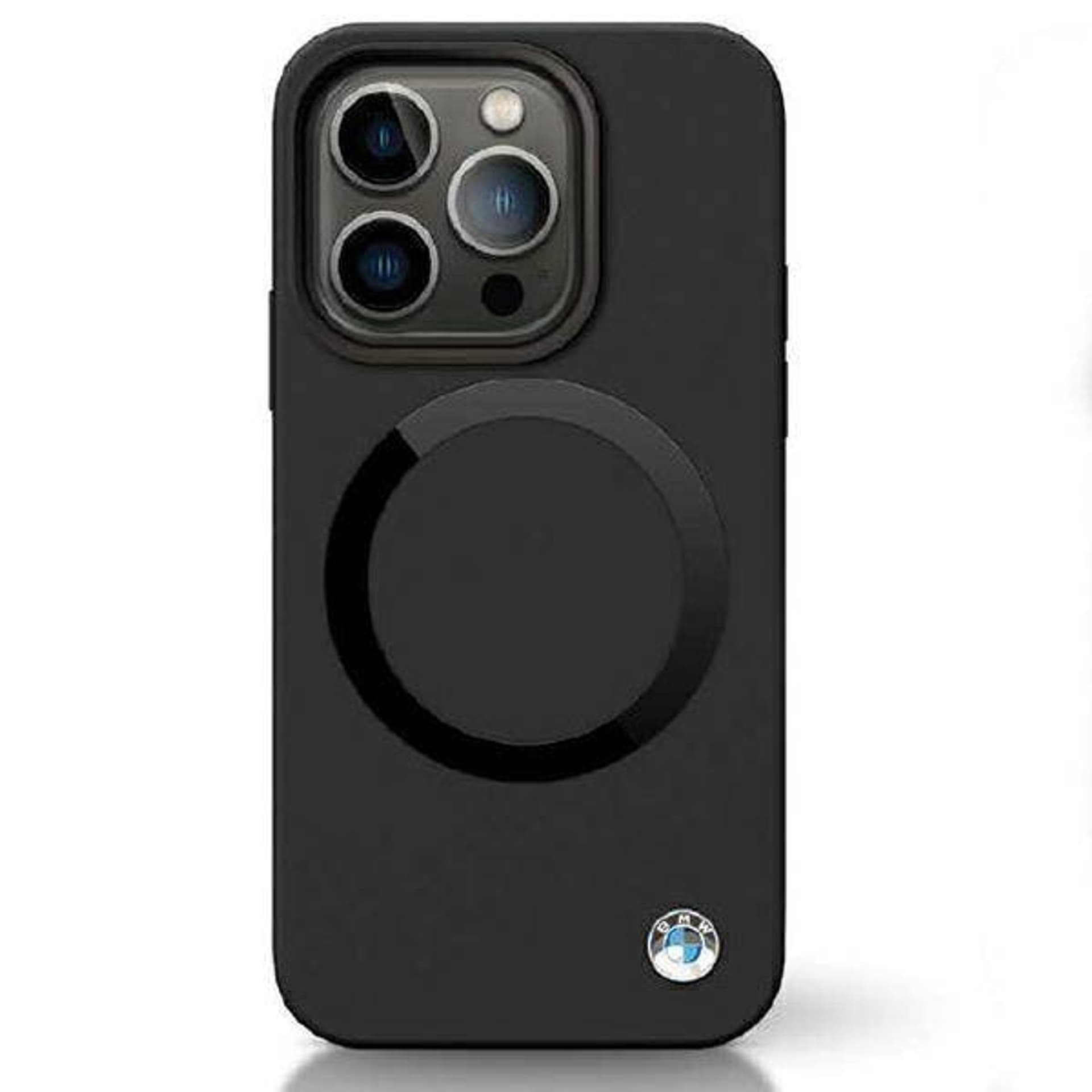 

BMW BMHMP14XSILBK2 iPhone 14 Pro Max 6.7" czarny/black Signature Liquid Silicone MagSafe