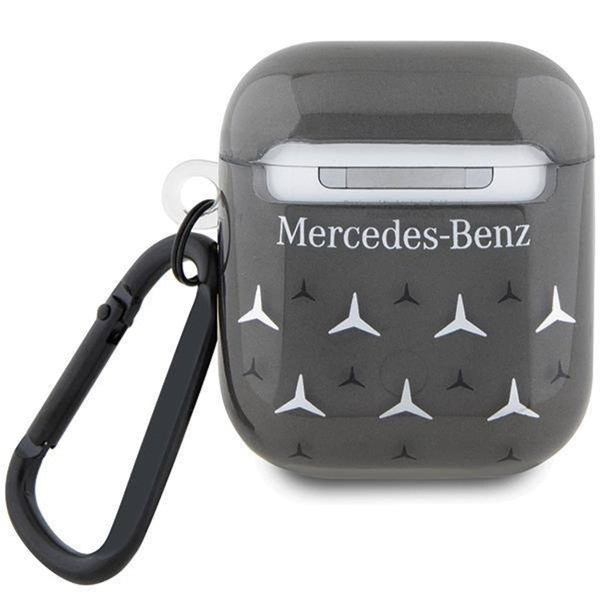 

Oryginalne Etui APPLE AIRPODS PRO 1 / 2 Mercedes Cover Large Star Pattern (MEA28DPMGS) czarne, Mea28dpmgs) czarn