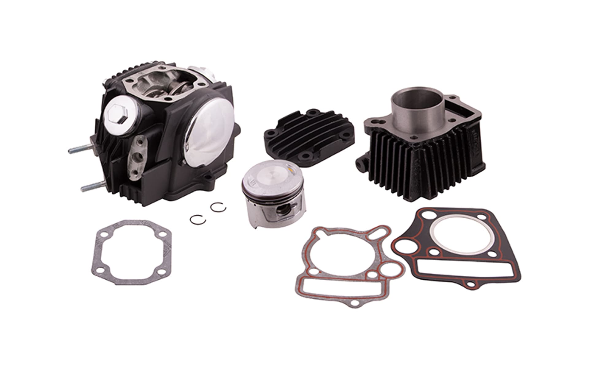 

Cylinder i głowica Moretti do motoroweru 4T 80cc 139FMB czarne