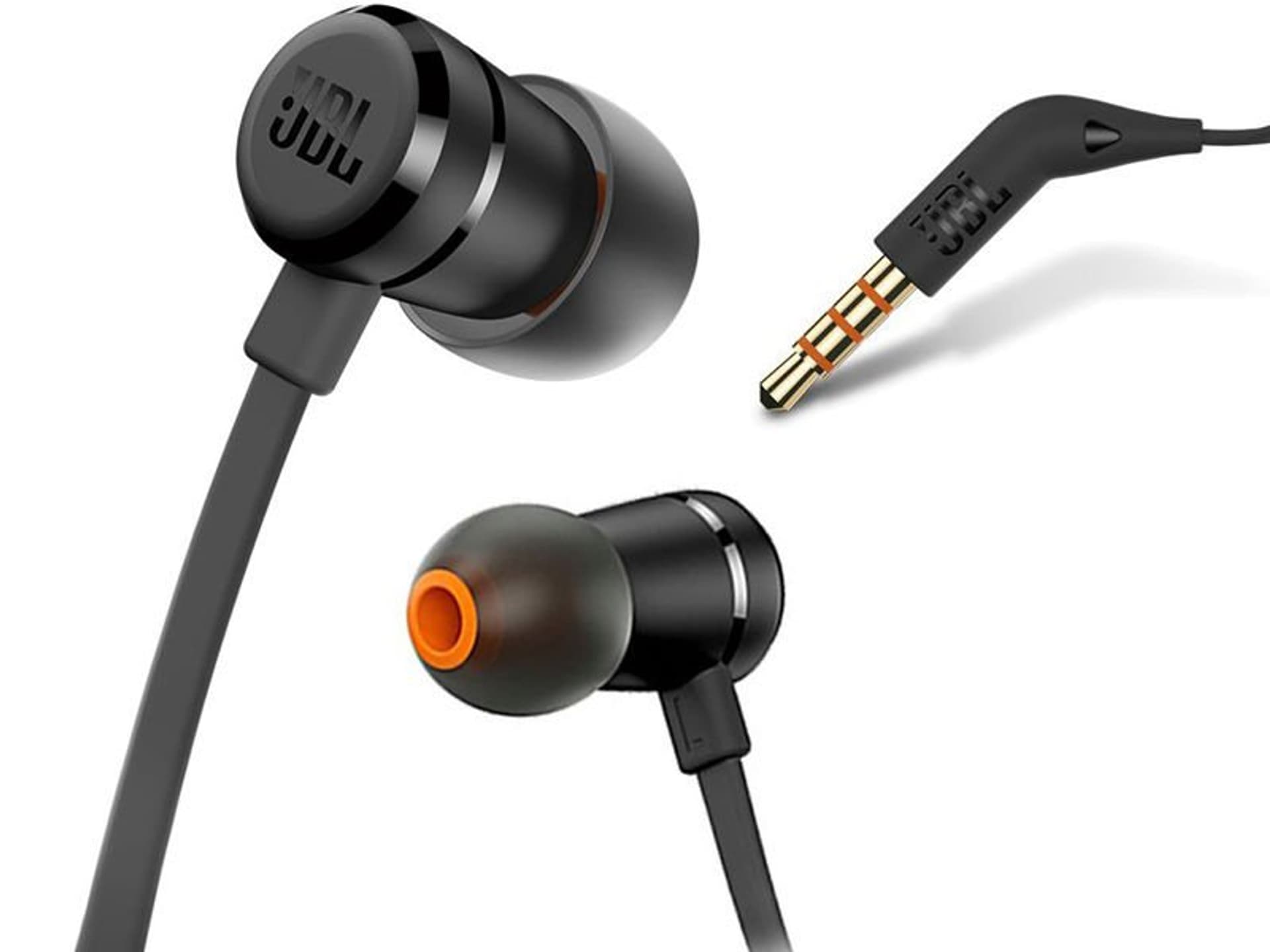 

Słuchawki dokanałowe JBL T290 z mikrofonem Czarne