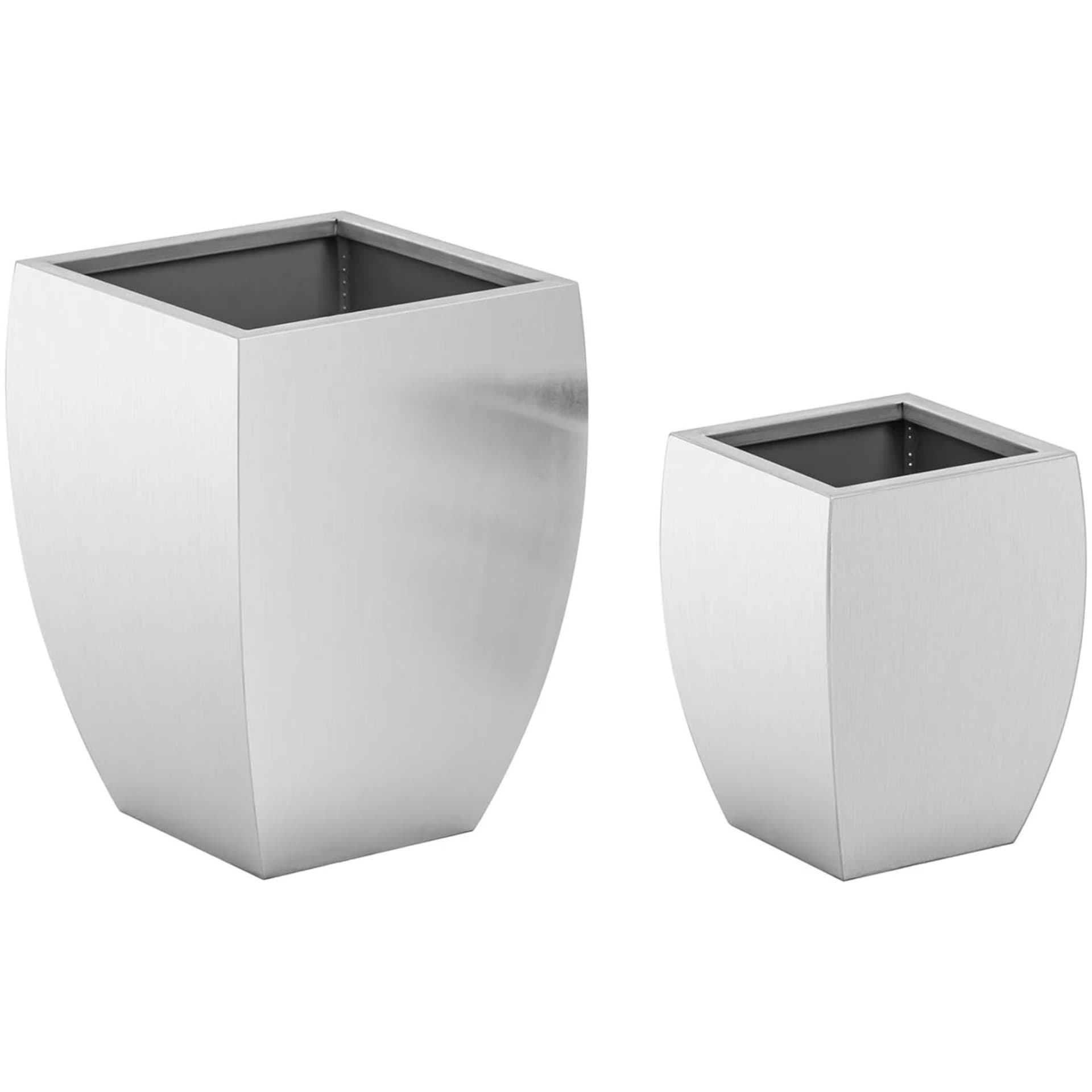 

Zestaw 2 donic zaokrąglonych 27x27 cm 31x31 cm - stal nierdzewna
