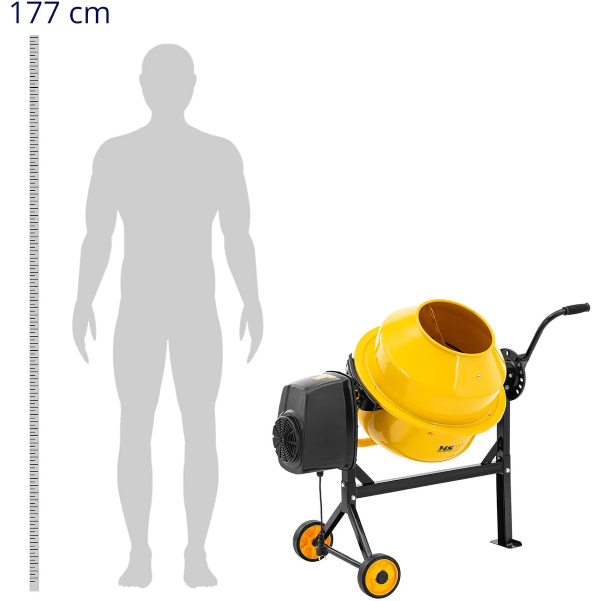 

Betoniarka mieszarka elektryczna stalowa 63 l 220 W