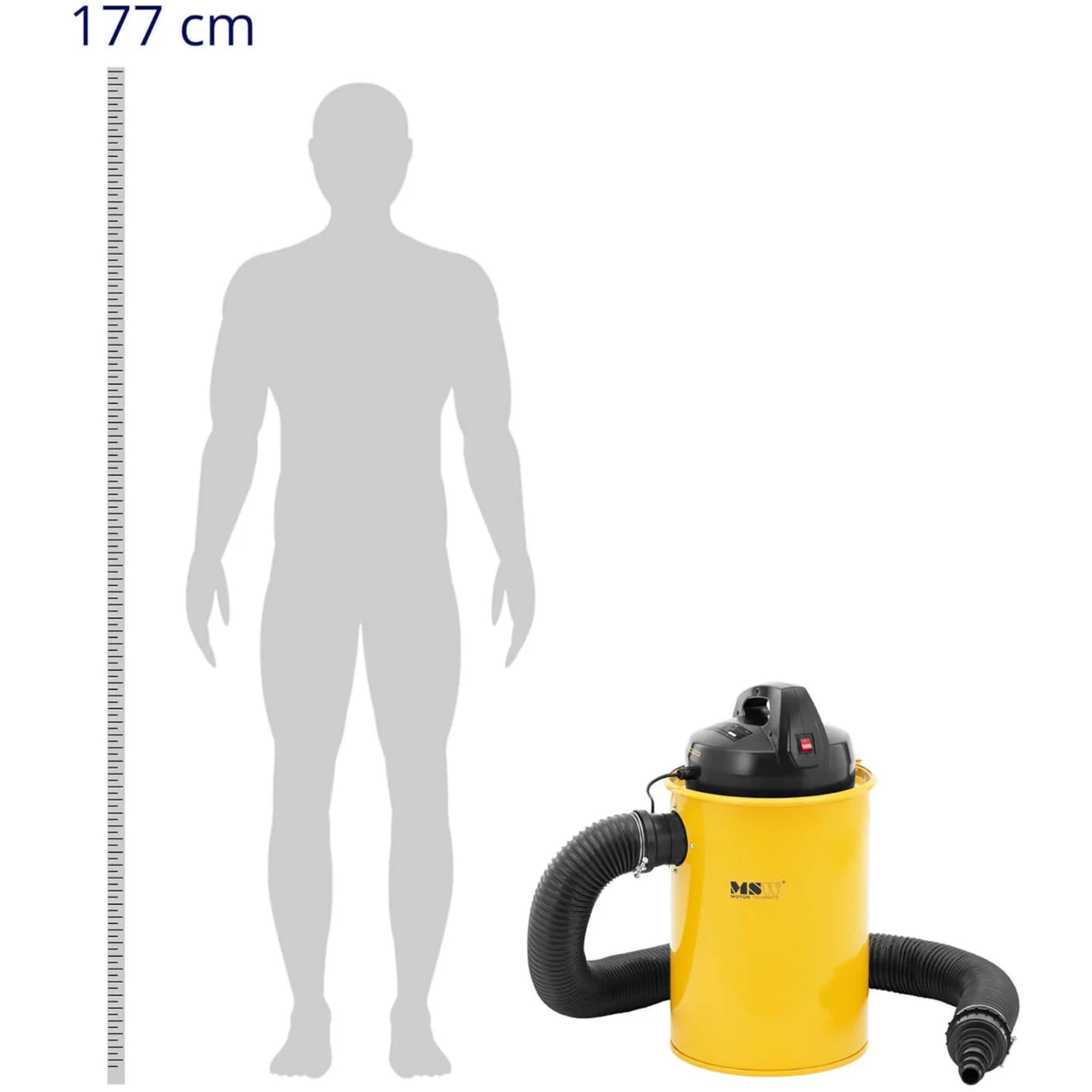 

Odciąg trocin wiórów odkurzacz odpylacz warsztatowy 180 m2/h 50 l