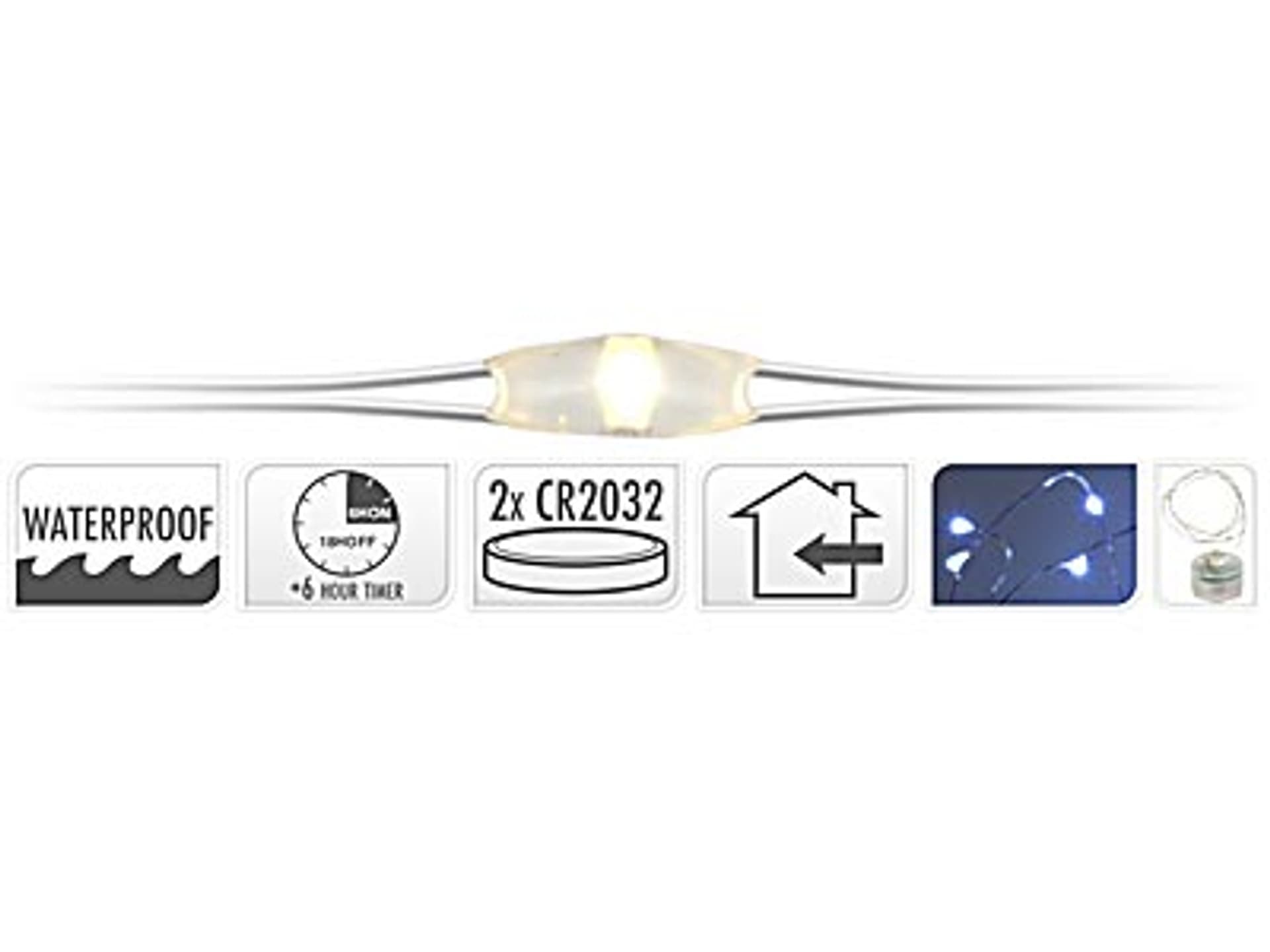 

Łańcuch LED 20L na baterie timer 1m 3V/15mA zimny