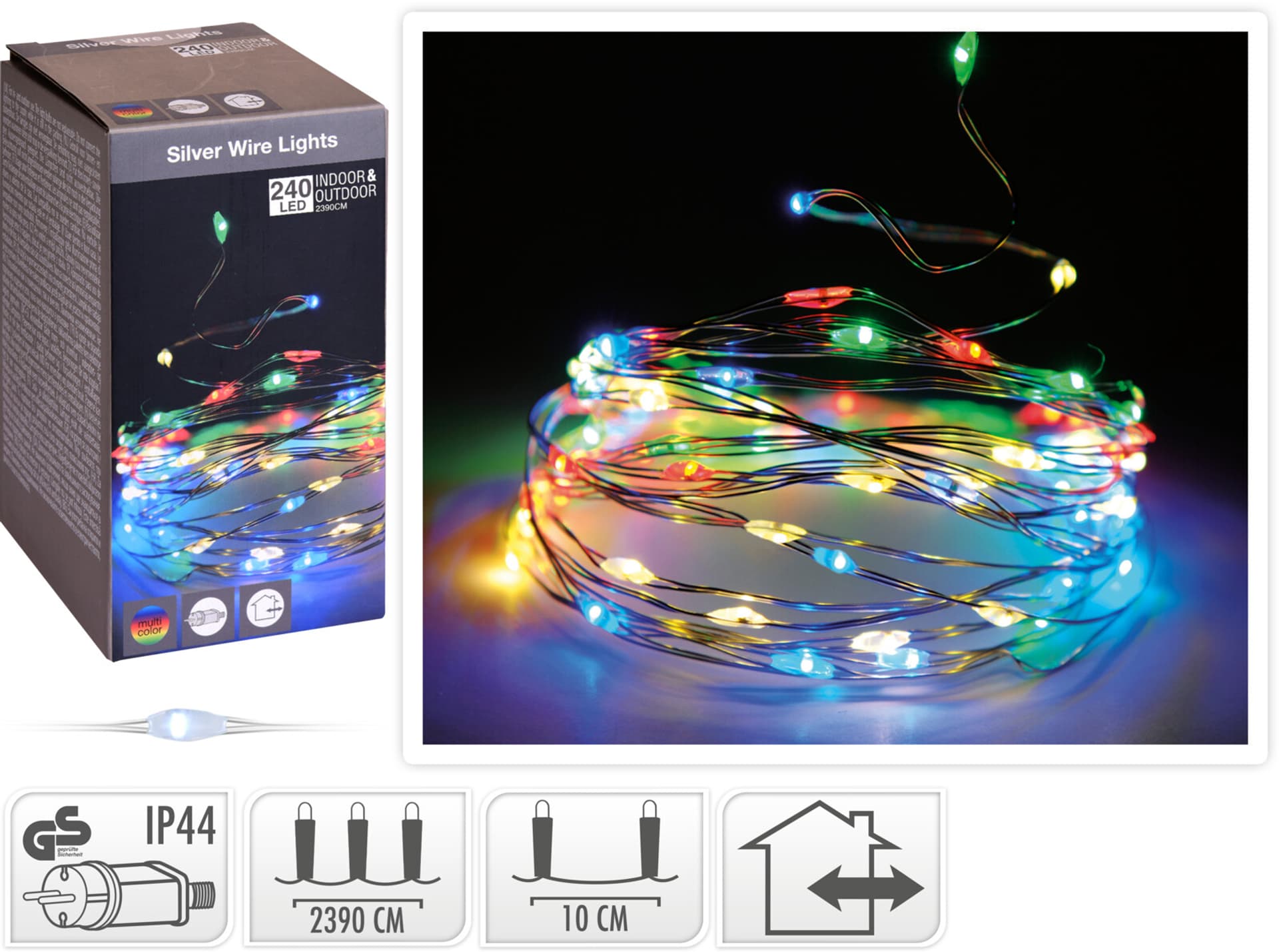 

ŁAŃCUCH LED 240L MULTI 239m