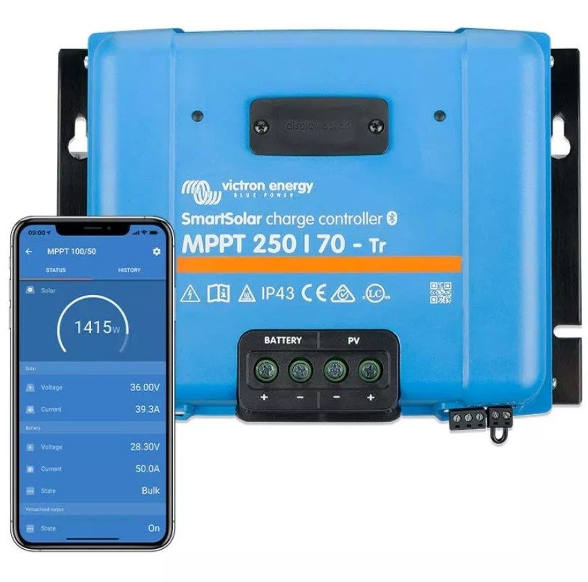 

Victron Energy Regulator ładowania Smart 250V/70A-Tr BlueTooth
