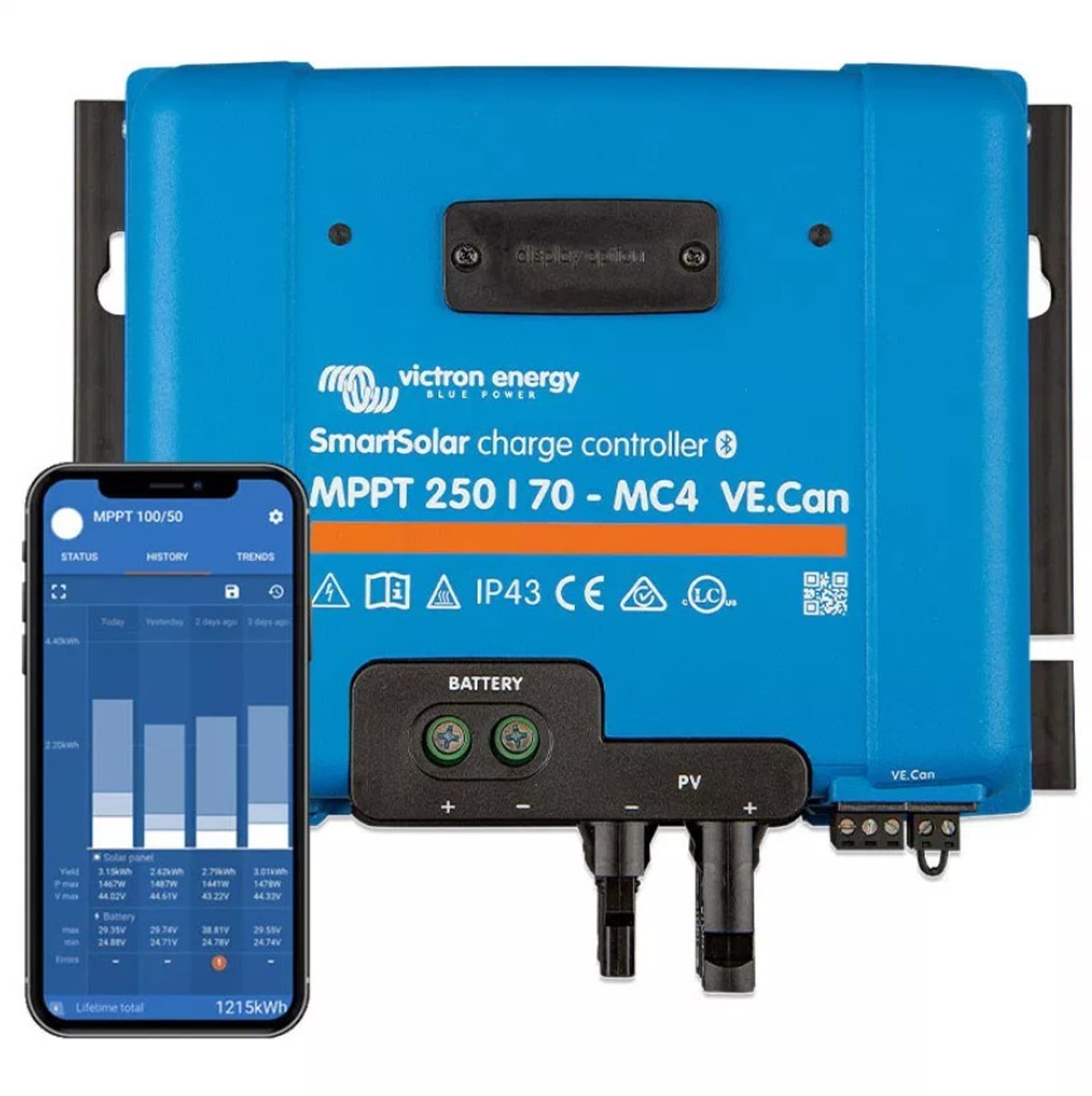 

Victron Energy Regulator ładowania SmartSolar MPPT 250/70-MC4