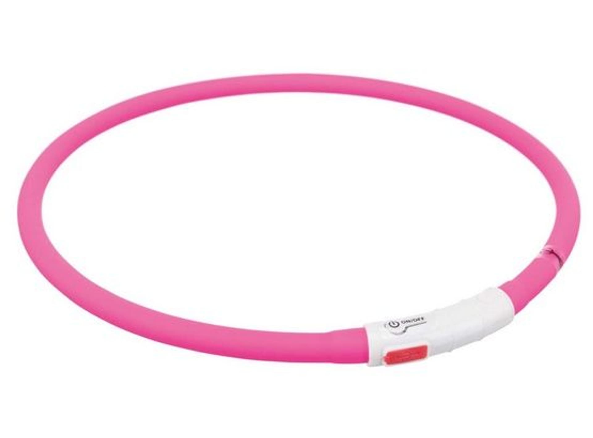 

Trixie Opaska LED USB silikonowa XS-XL 70/1cm różowa