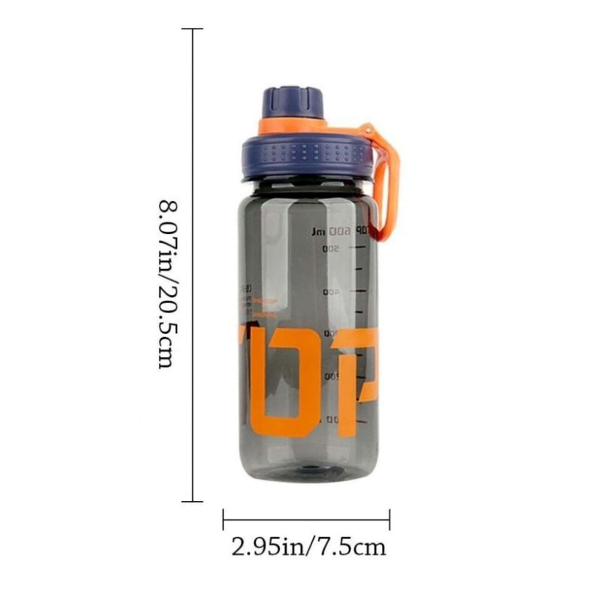 

BUTELKA NA WODĘ BIDON NA SIŁOWNIĘ FITNESS 600ml przenośny mały BD06