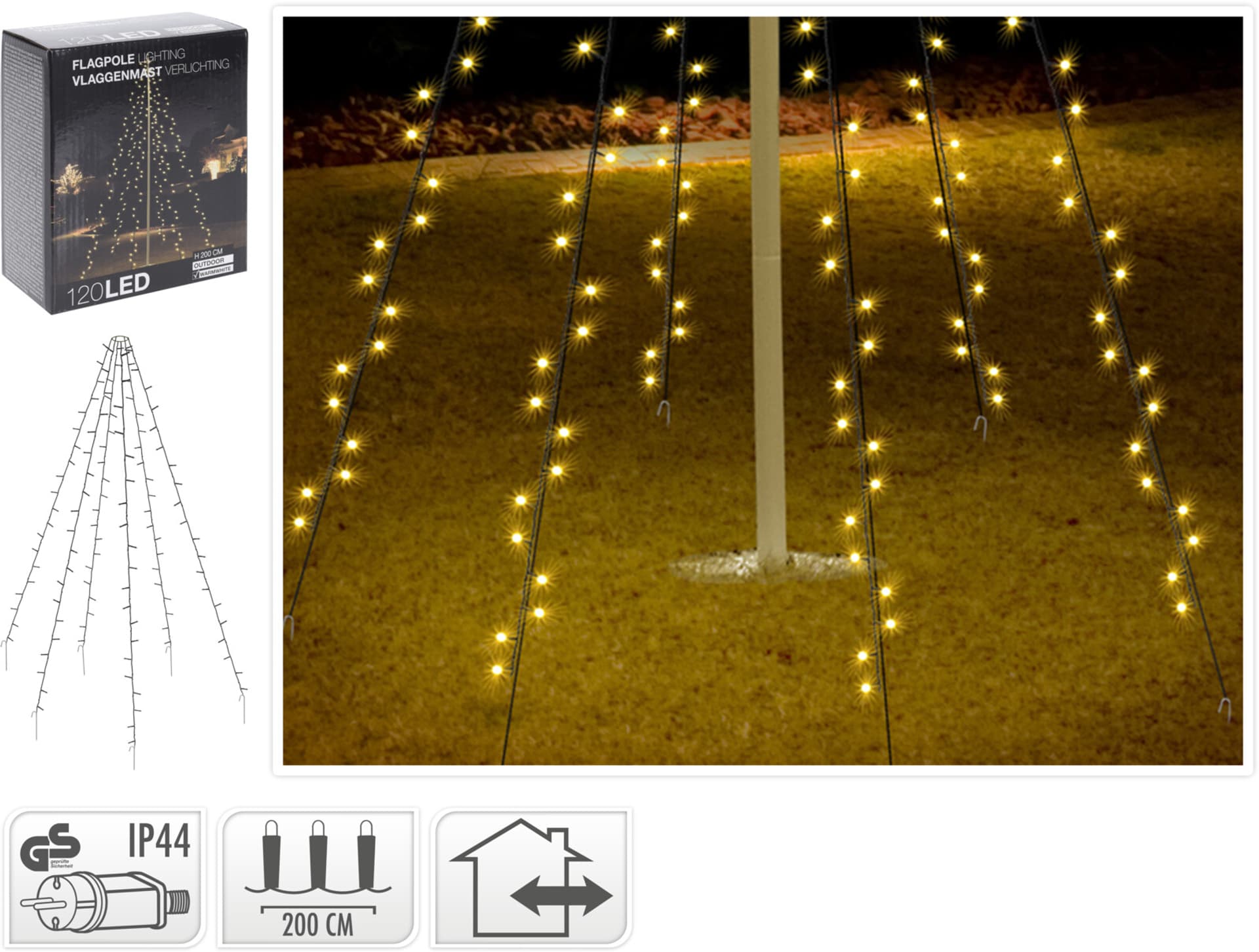 

MASZT 120LED BIAŁY CIEPŁY