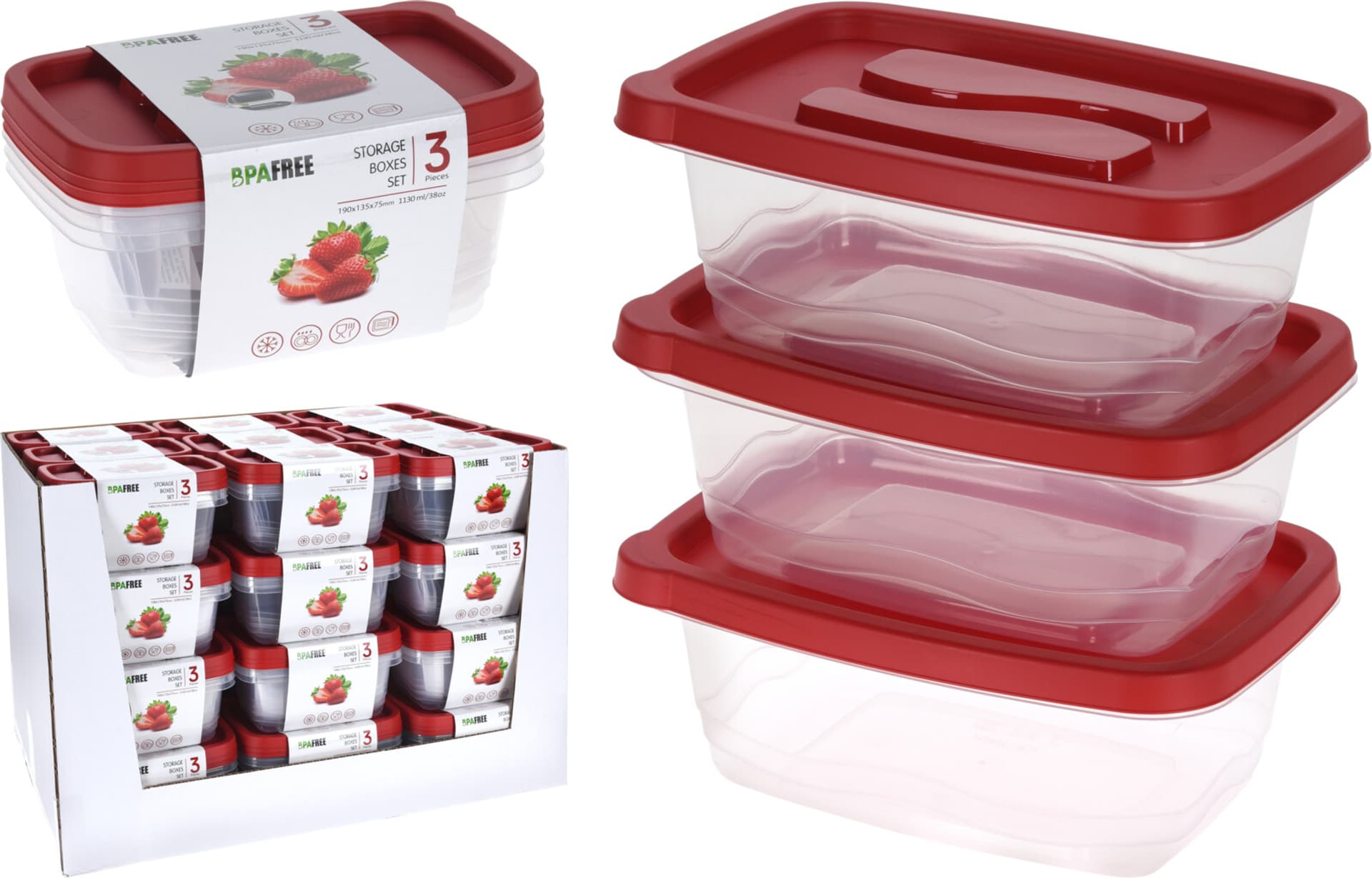 

Komplet 3 pojemników 1130ML