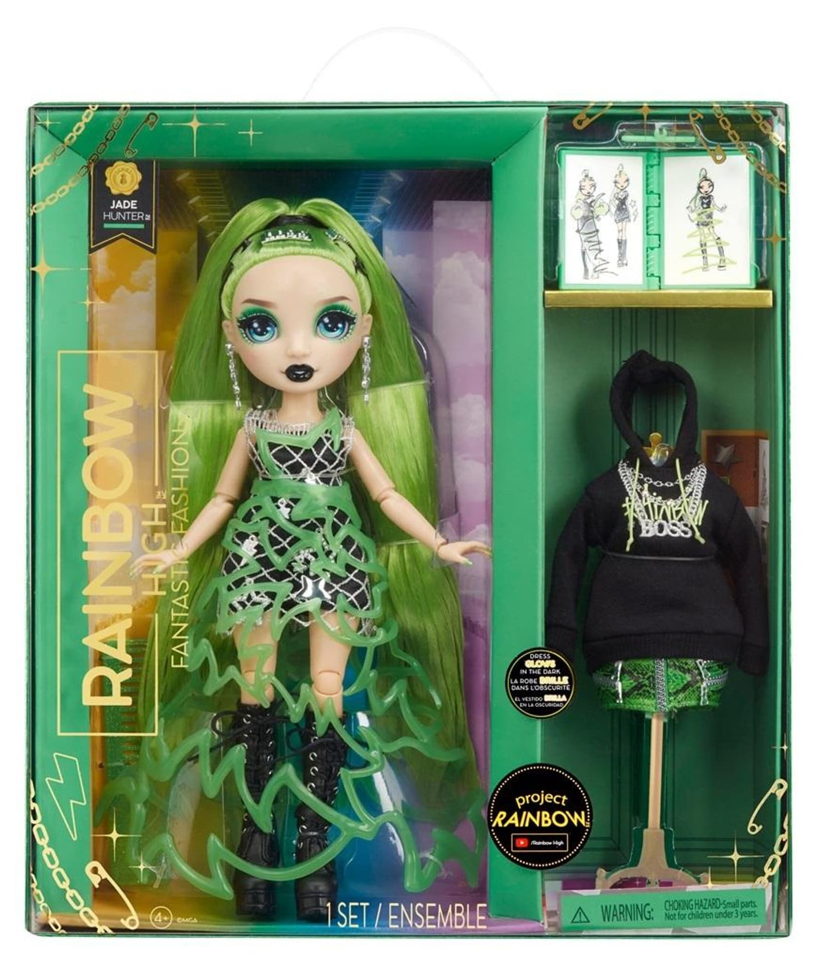 

Rainbow High Fantastic Fashion Doll - Green