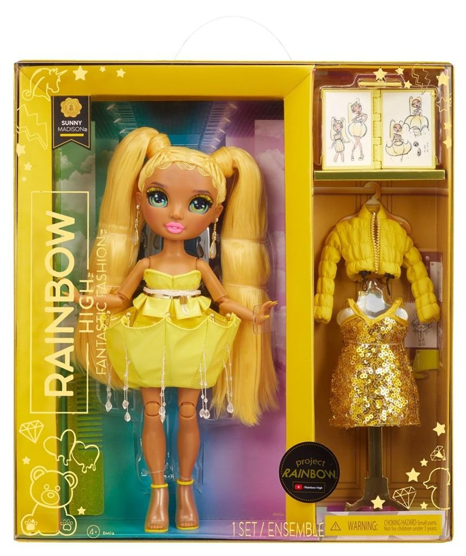 

Rainbow High Fantastic Fashion Doll - Yellow