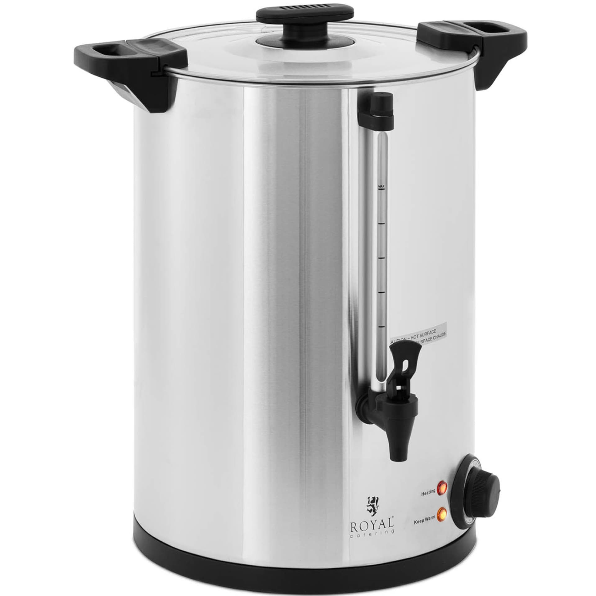 

Warnik podgrzewacz do wody z podwójnymi ściankami 16.5 L 2500 W srebrny