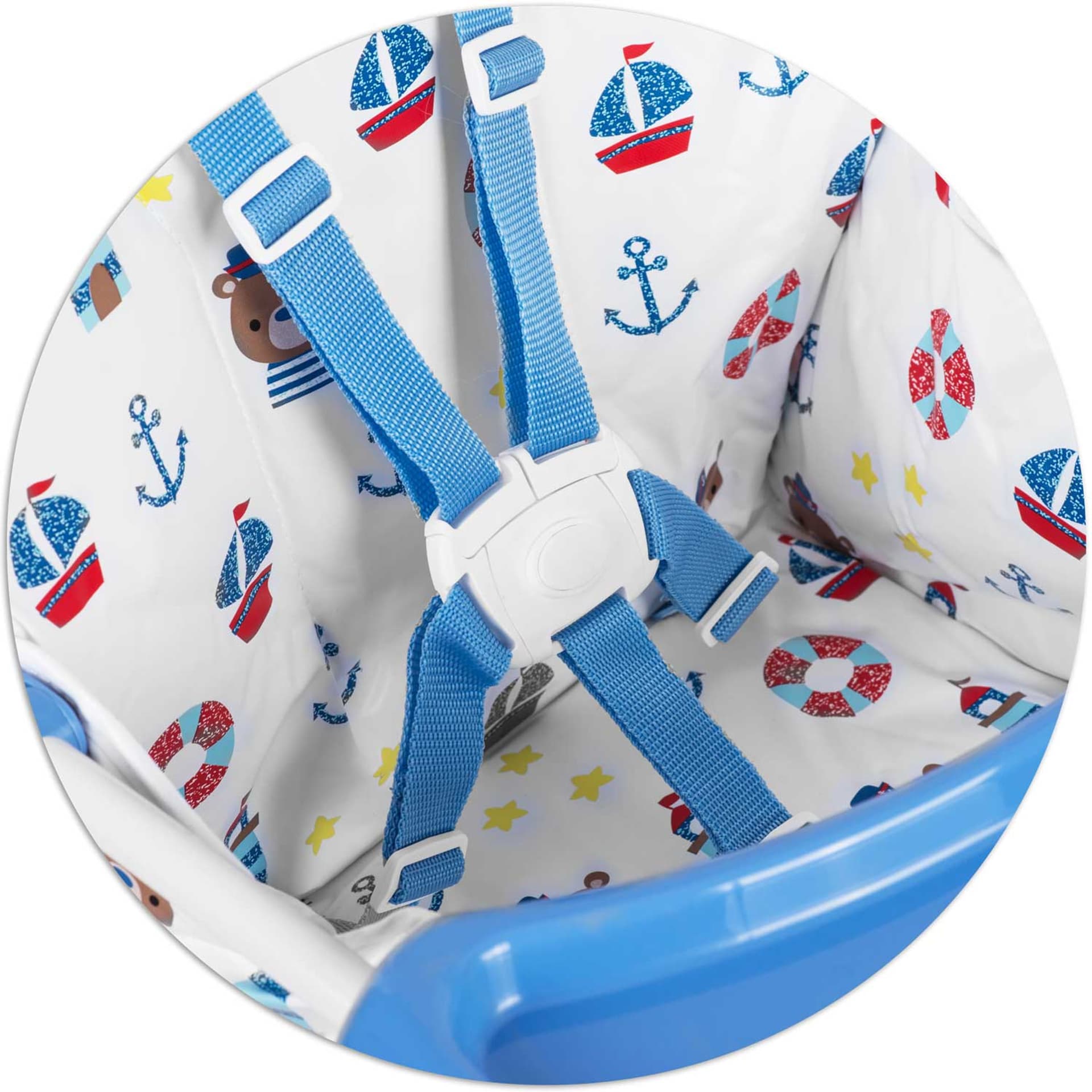 

Krzesełko do karmienia ze stolikiem Ricokids FANDO morze
