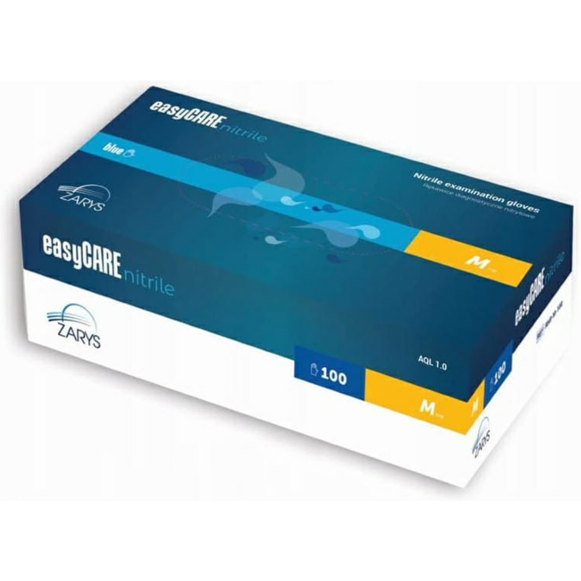 

Rękawiczki NITRYLOWE "M" niebieskie bezpudrowe (100szt.) easyCARE, 100szt.) easycar