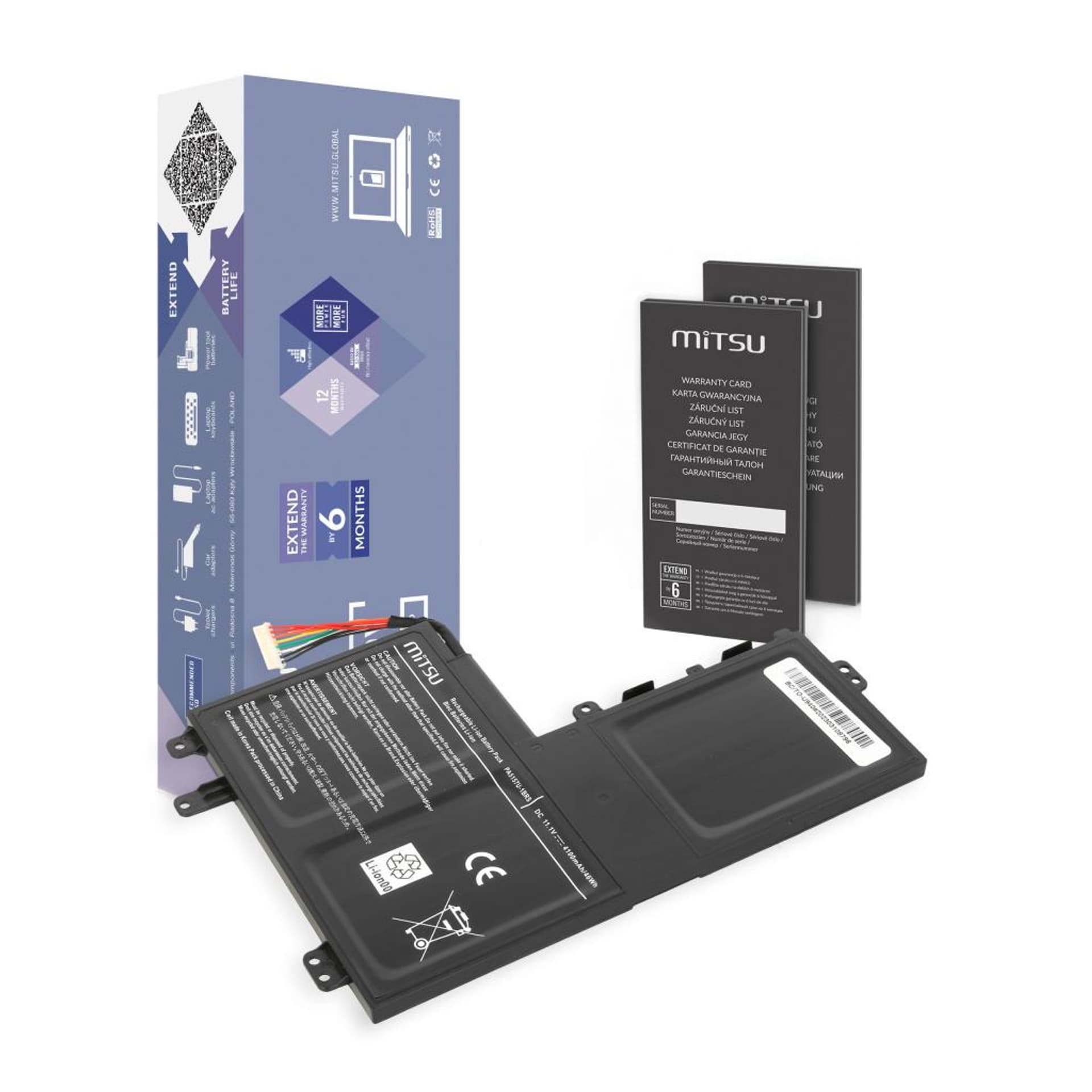 

Bateria Mitsu do Toshiba Satellite E45T, M50D, U940