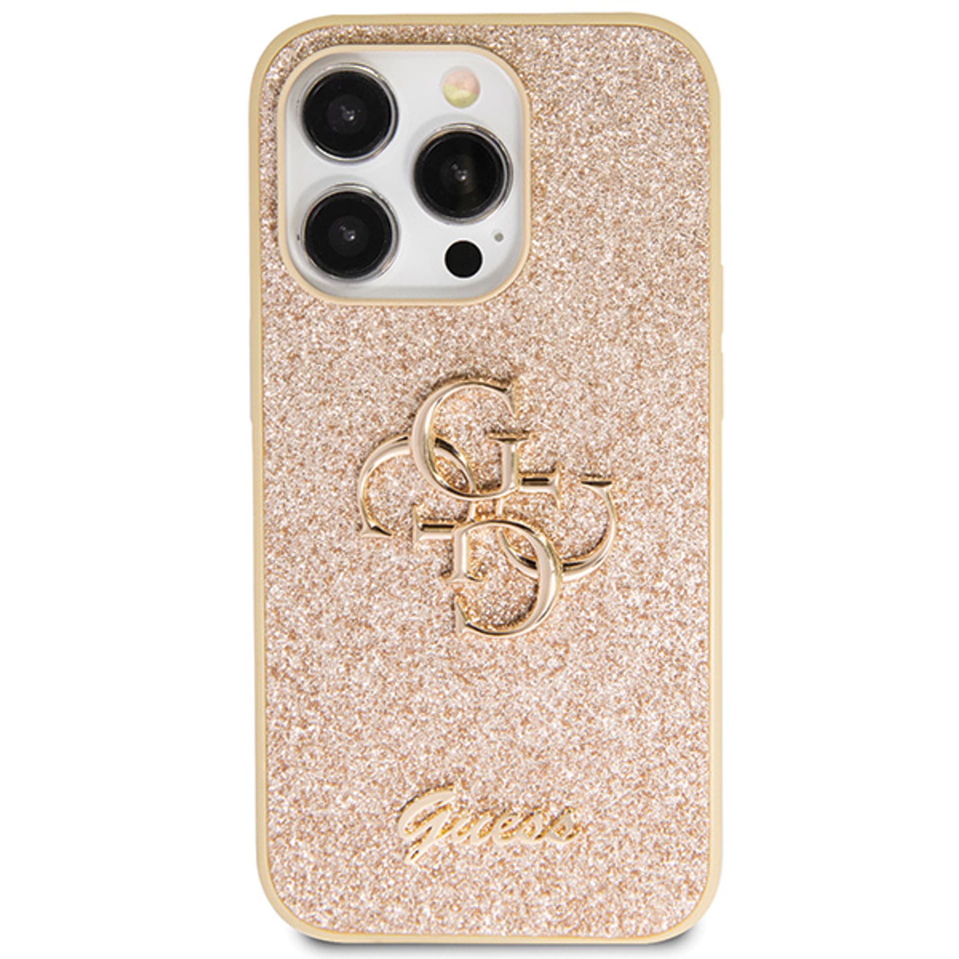 

Guess GUHCP13XHG4SGD iPhone 13 Pro Max 6.7" złoty/gold hardcase Glitter Script Big 4G