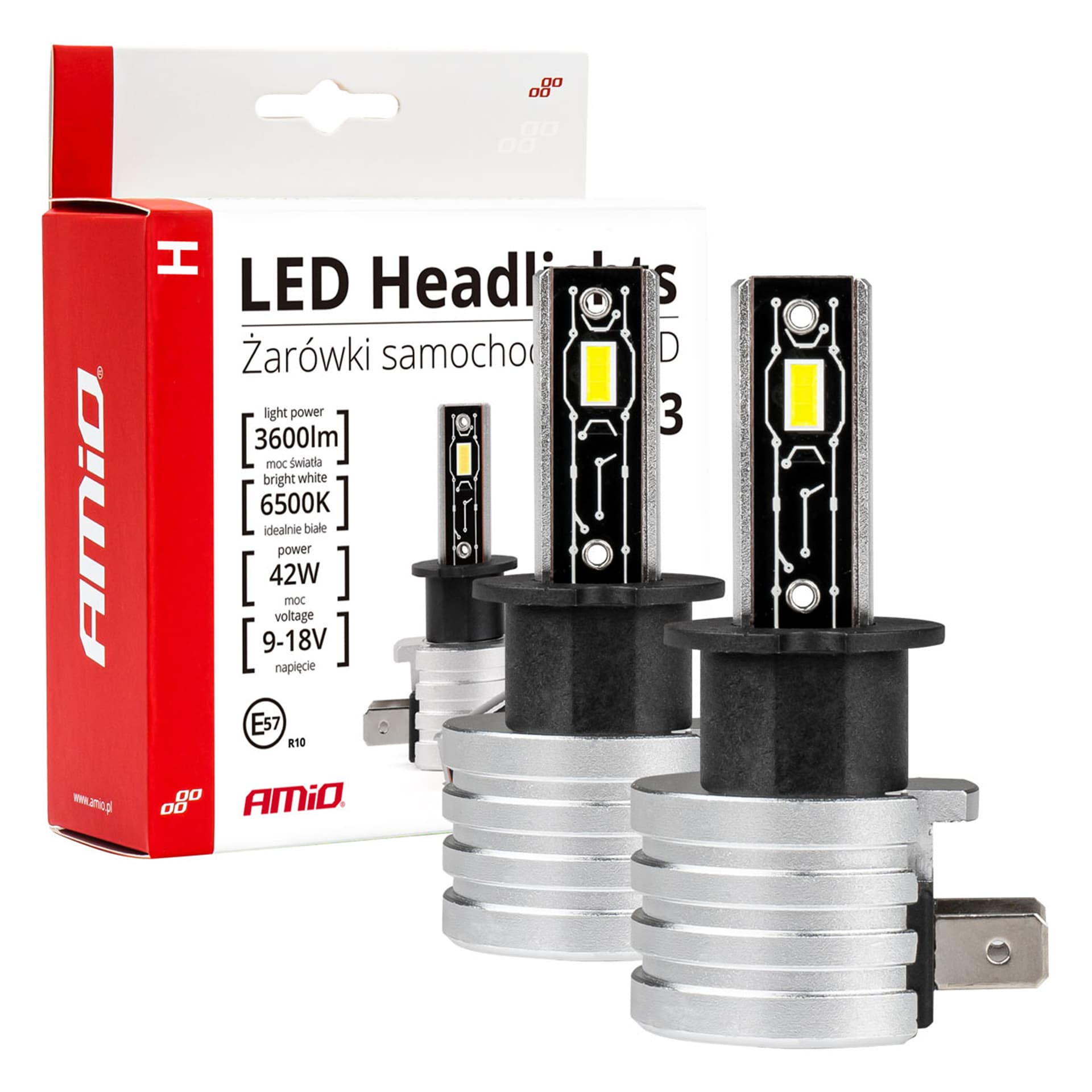 

Żarówki samochodowe led h-mini h3 amio-03330