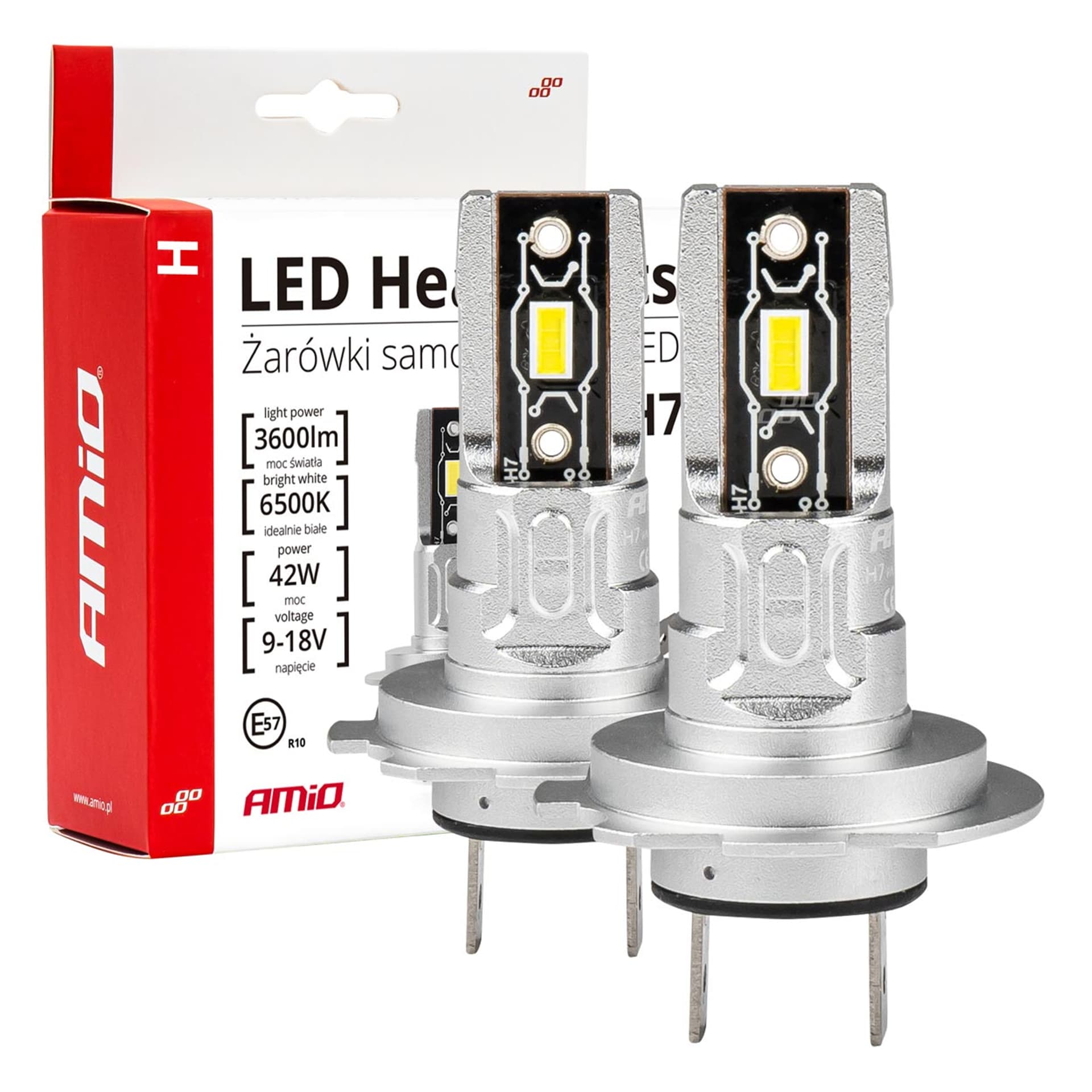 

Żarówki samochodowe led h-mini h7 amio-03332