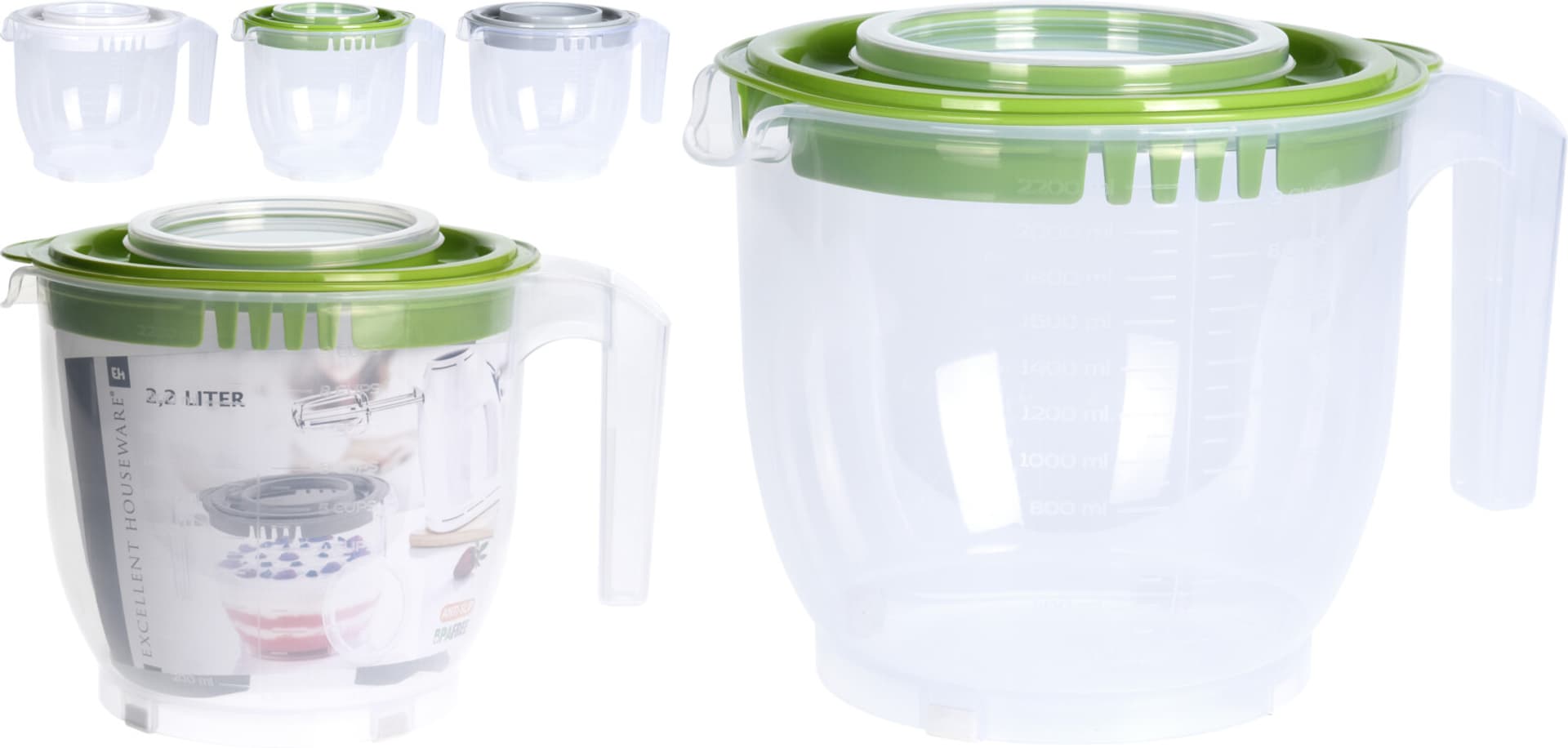 

MISKA DO MIESZANIA Z 2 POKRYWAMI 2200 ML