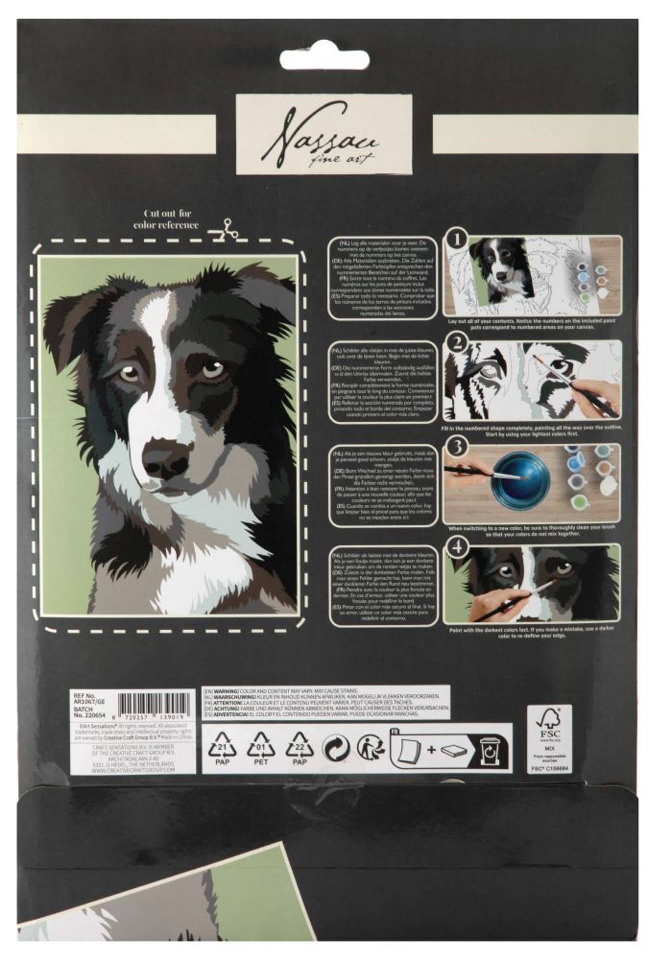 

Malowanie po numerach na kartonie 33,5*23,8cm - Pi