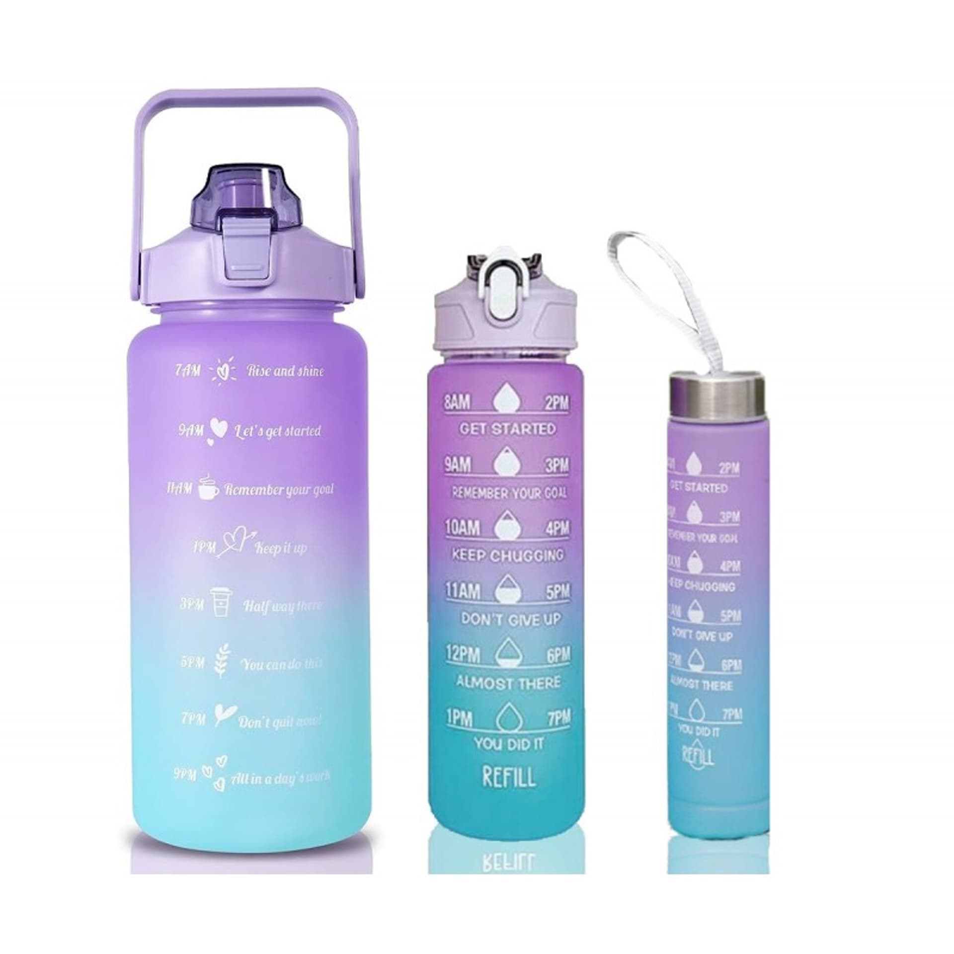 

Butelka na wodę Bidon ombre z miarką 500ML przenośny mały BD07WZ1-500ML