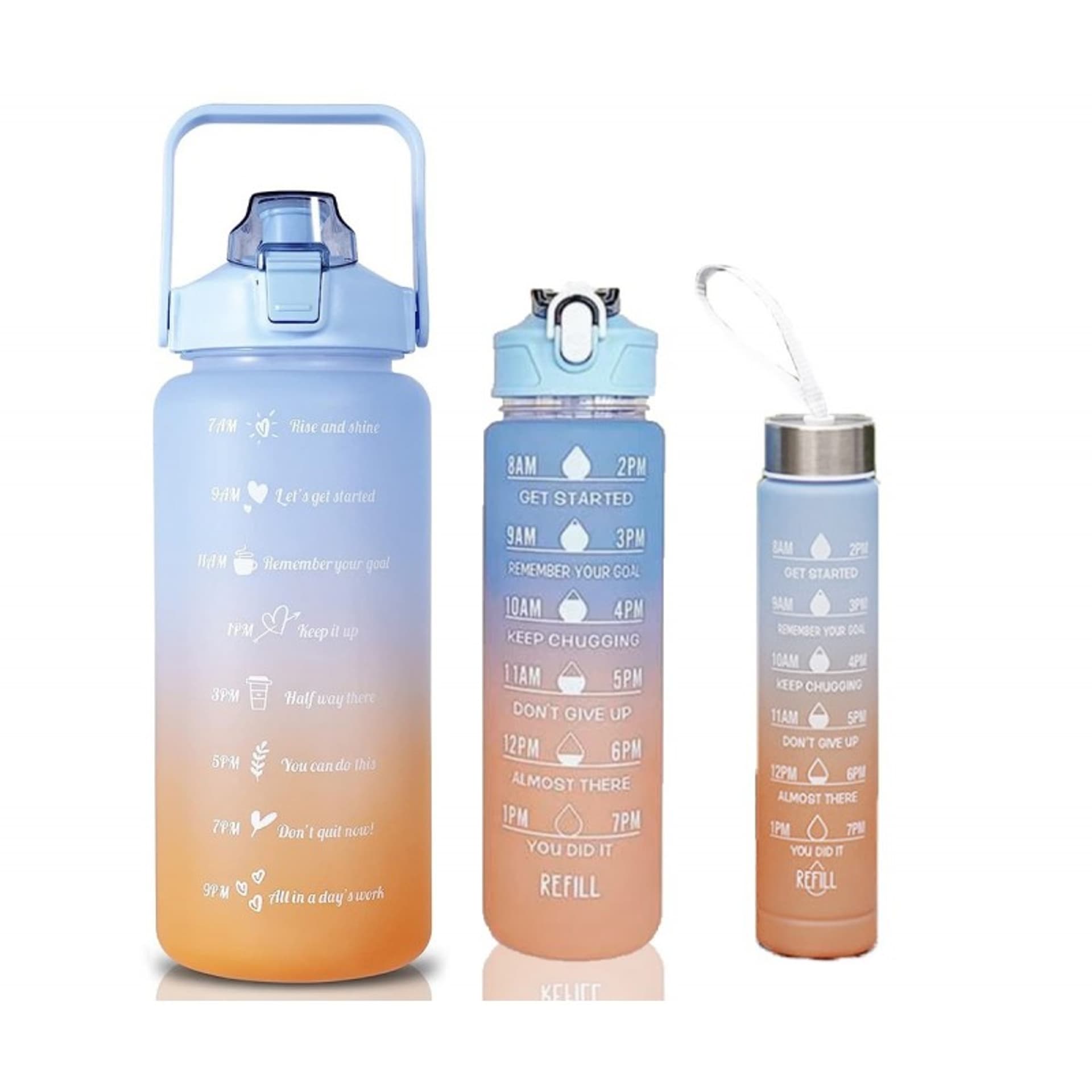 

Butelka na wodę Bidon ombre z miarką 900ML przenośny średni BD07WZ4-900ML