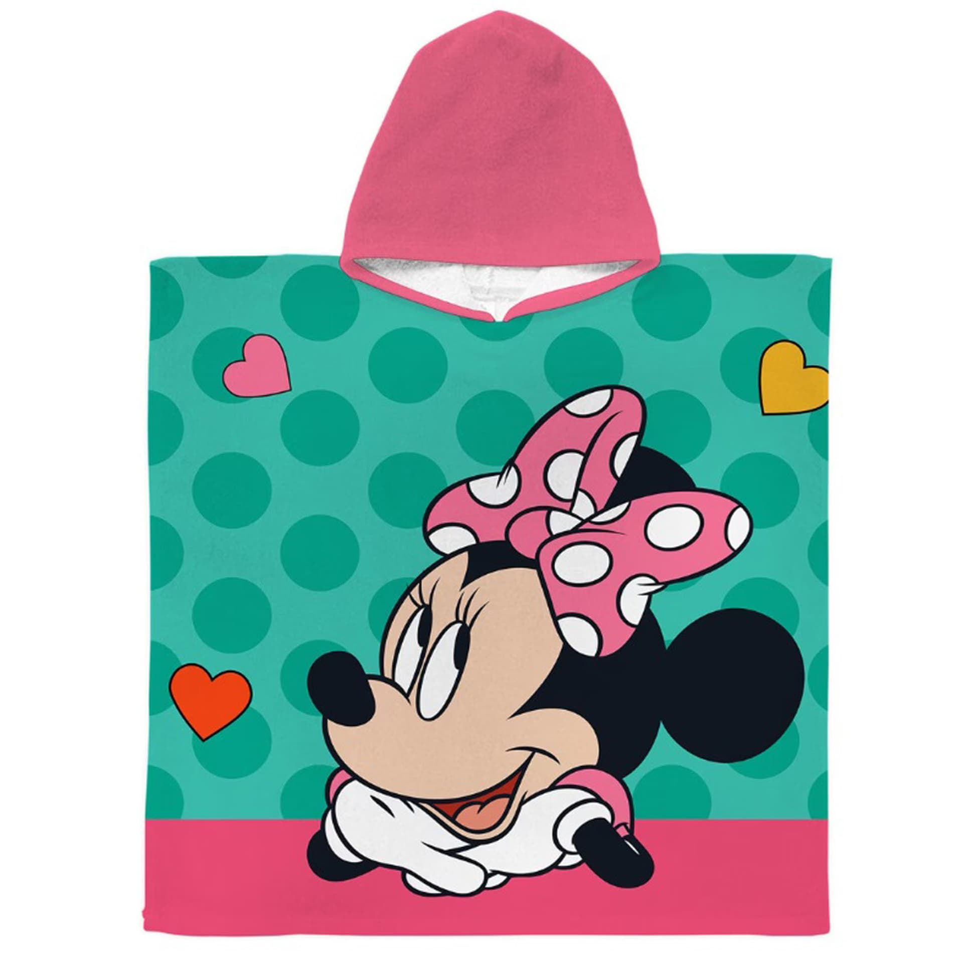 

Ręcznik bawełniany ponczo z kapturem 60x120 Myszka Minnie