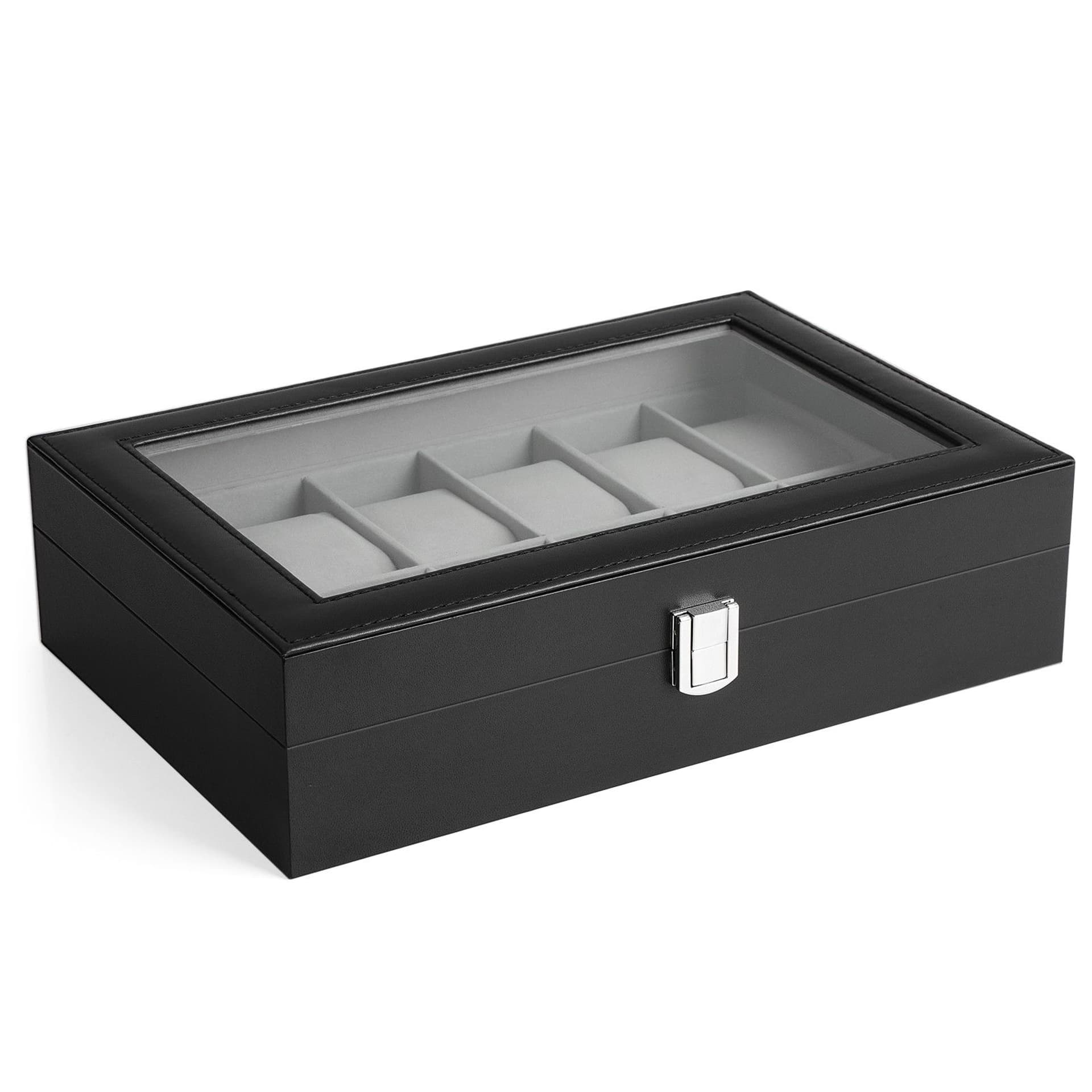 

Ekspozytor na zegarki czarny organizer stylowy